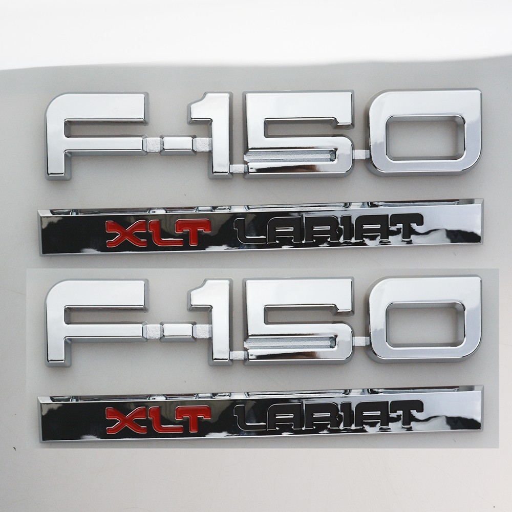 NEW Fits 87-91 F150 XLT Lariat Fender Badge LH+RH SPORT APPEARANCE SET OF 4