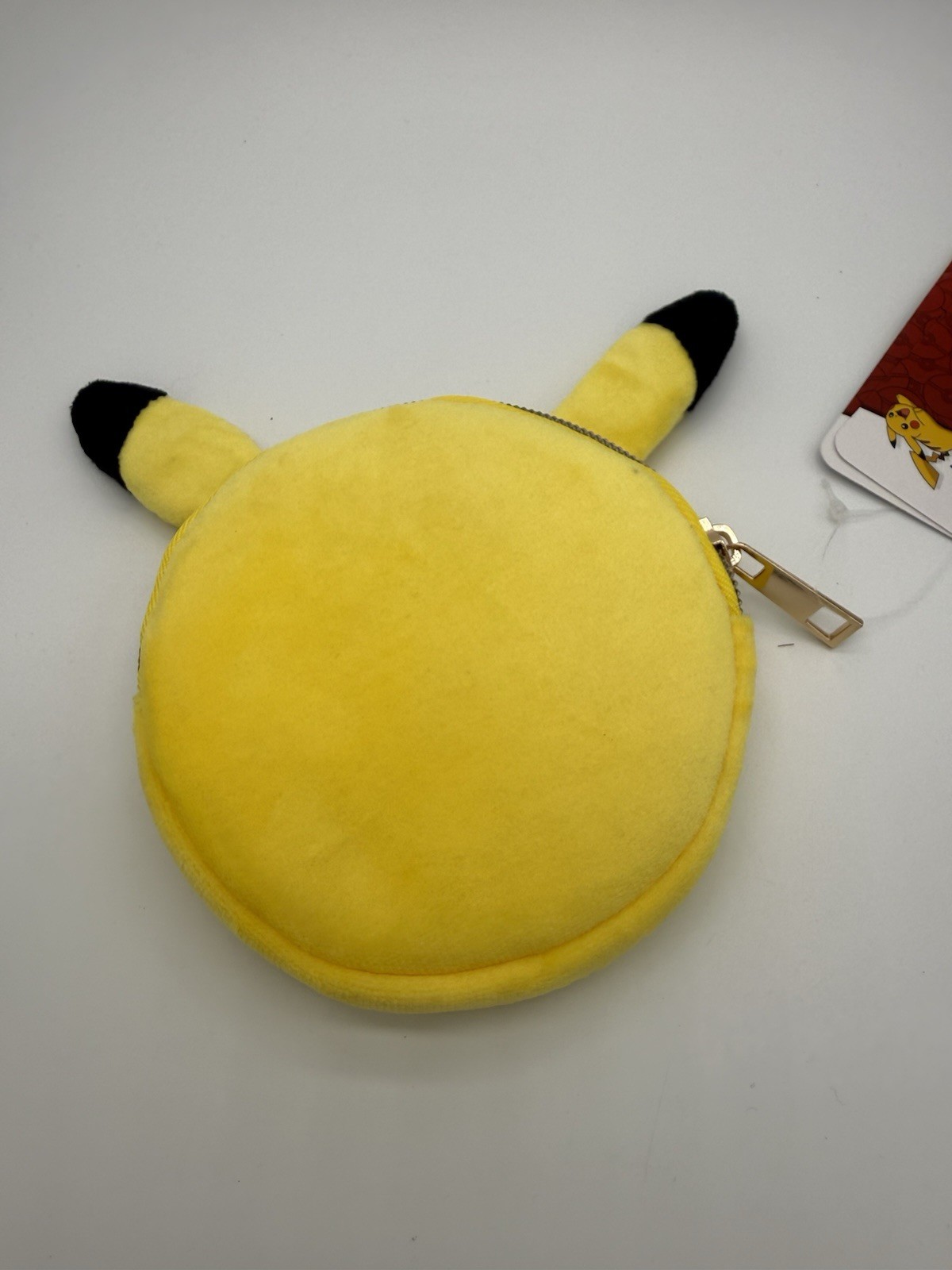 Pokemon Bioworld 2025 Plush Pikachu Small 5" Zipper Pouch Coin Purse Yellow New