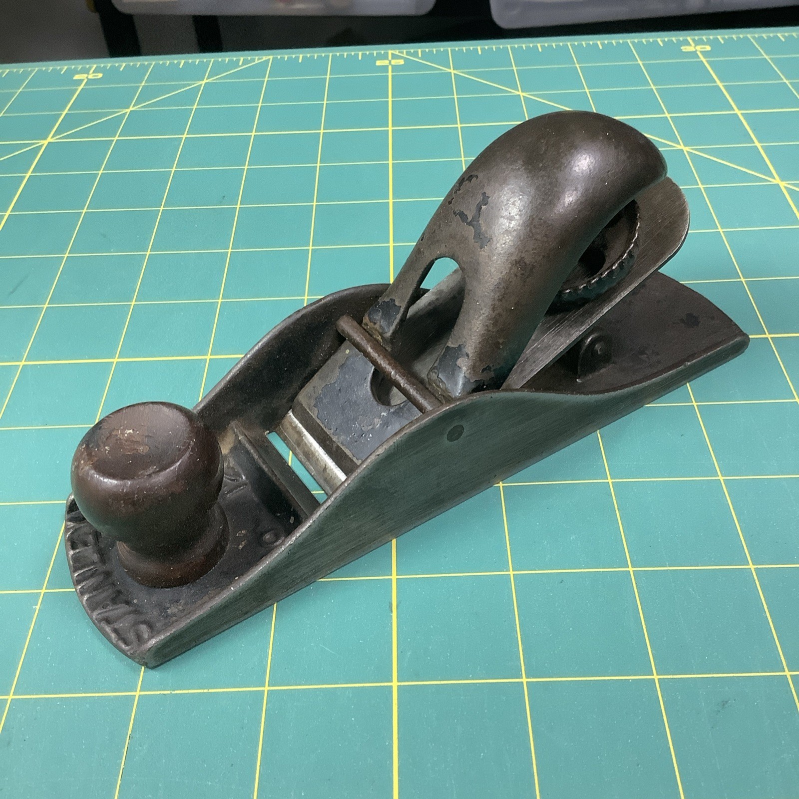 Vintage Stanley No 120 Block Plane  Solid Piece Ready For Rehab. See Pics.