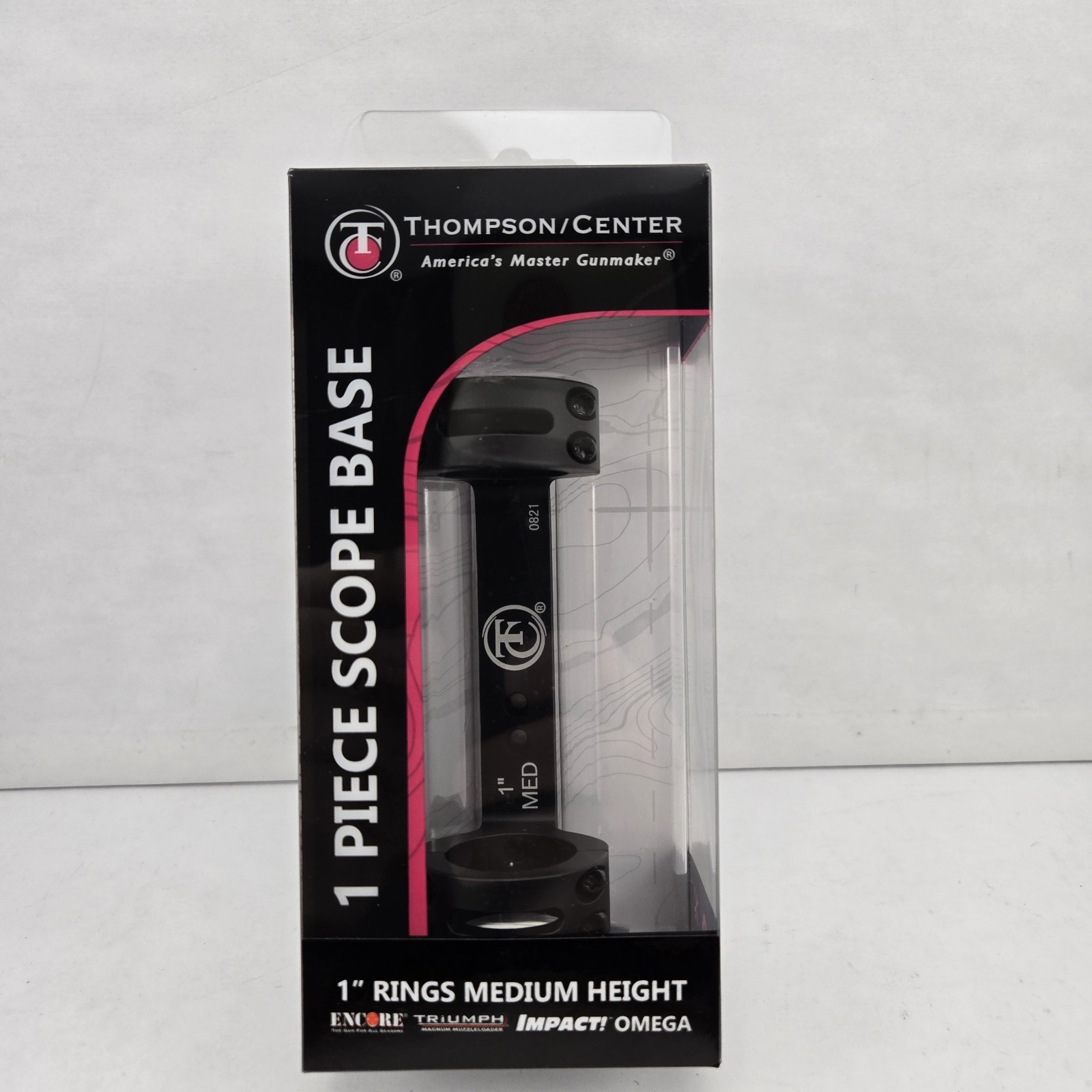 Thompson Center 1 Piece Scope Mount Base Rings 1" Medium Encore Omega Impact
