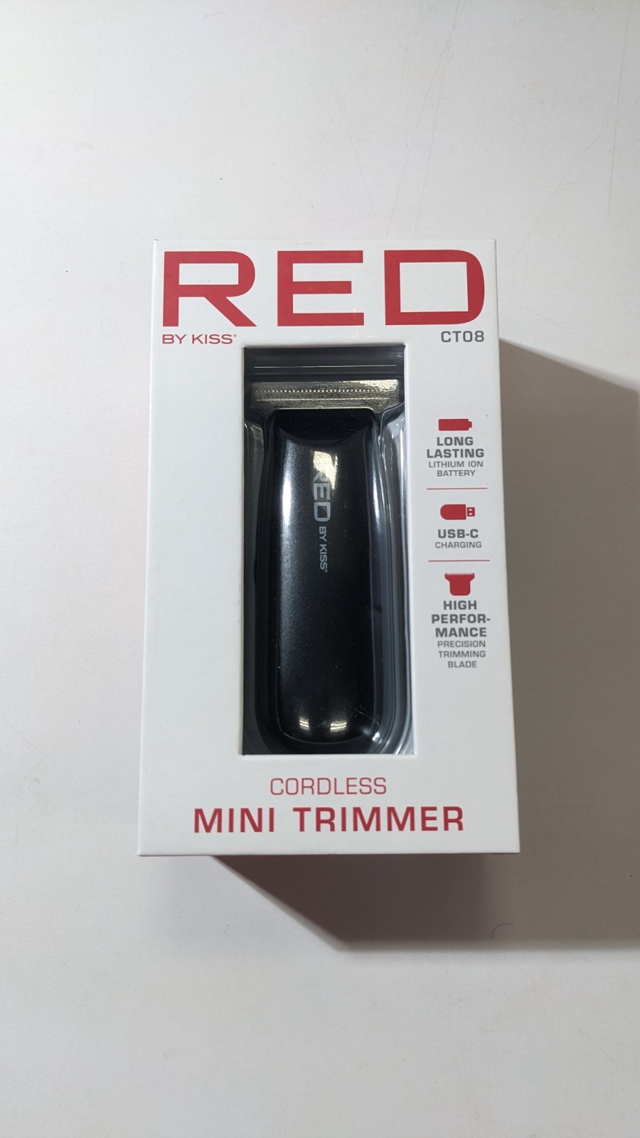 RED by KISS CT08 Hair Clipper, Mini Cordless Hair Trimmer