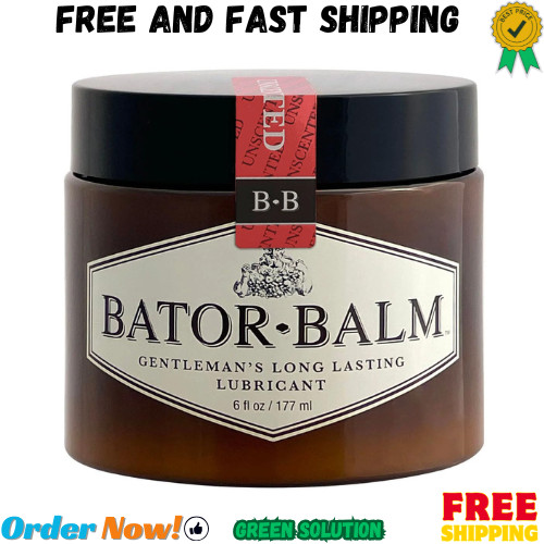 Bator Balm Unscented Gentlemen's Long Lasting Moisturizing Lubricant. Easy Cl...