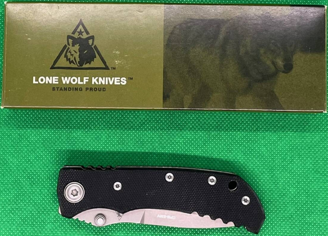 New Rare Discontinued Lone Wolf Harsey T1 Tactical Knife Bushcraft Survival Camp