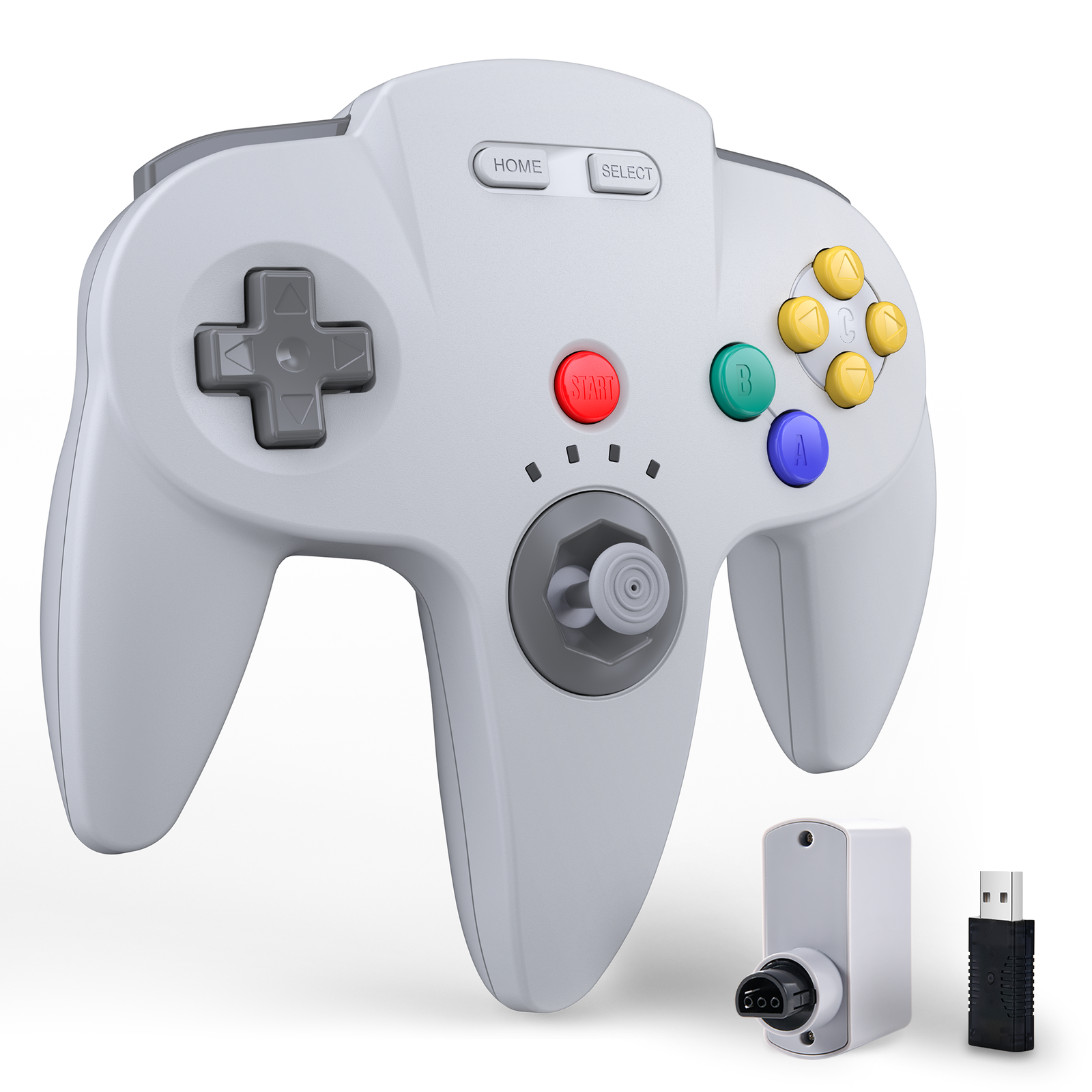 Wireless N64 Controller for N64/ Nintendo Switch PC Mac Win w/ USB& N64 Receiver