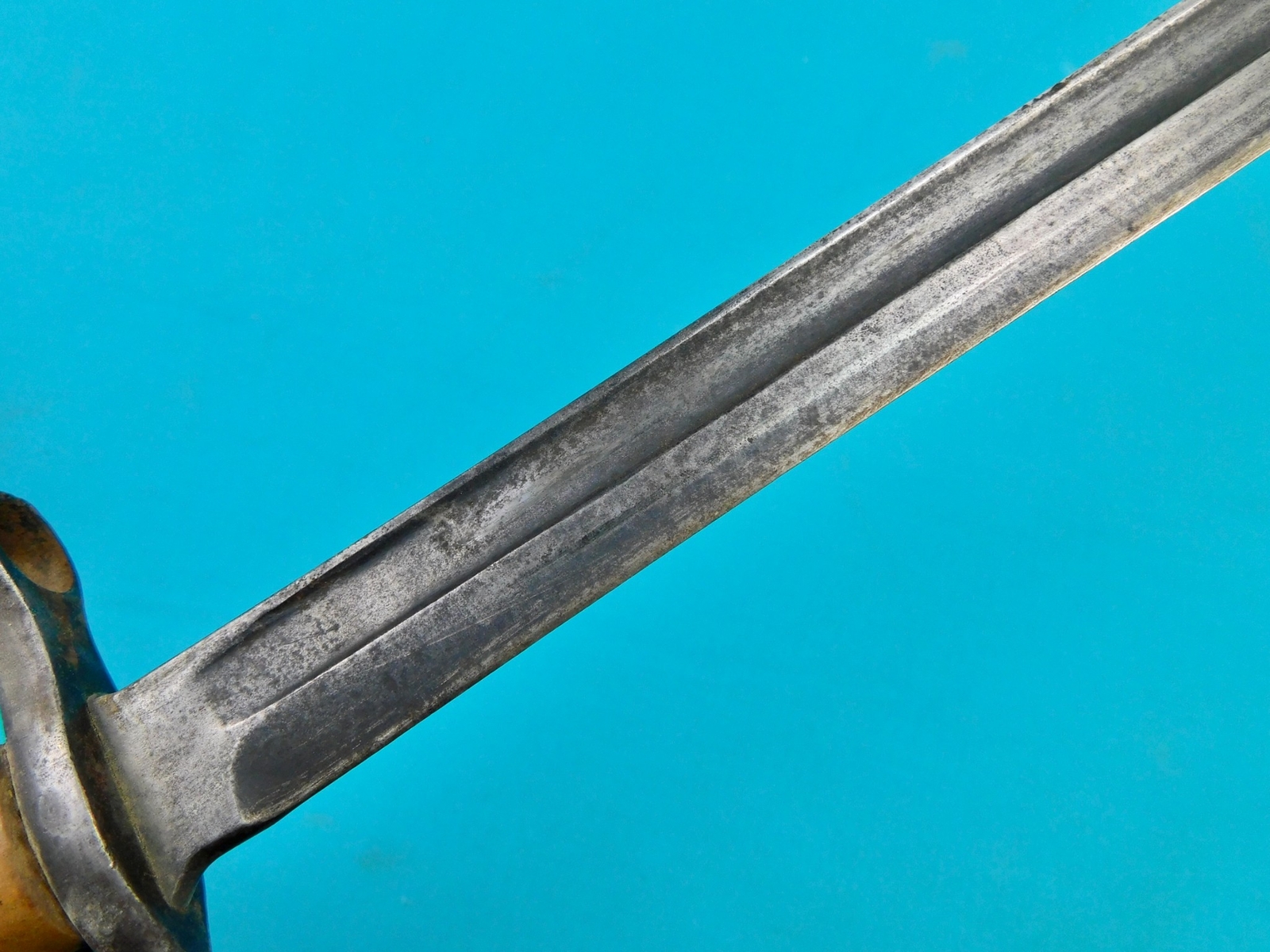 Italian Italy Vintage WW2 Bayonet Fighting Knife w/ Scabbard Frog