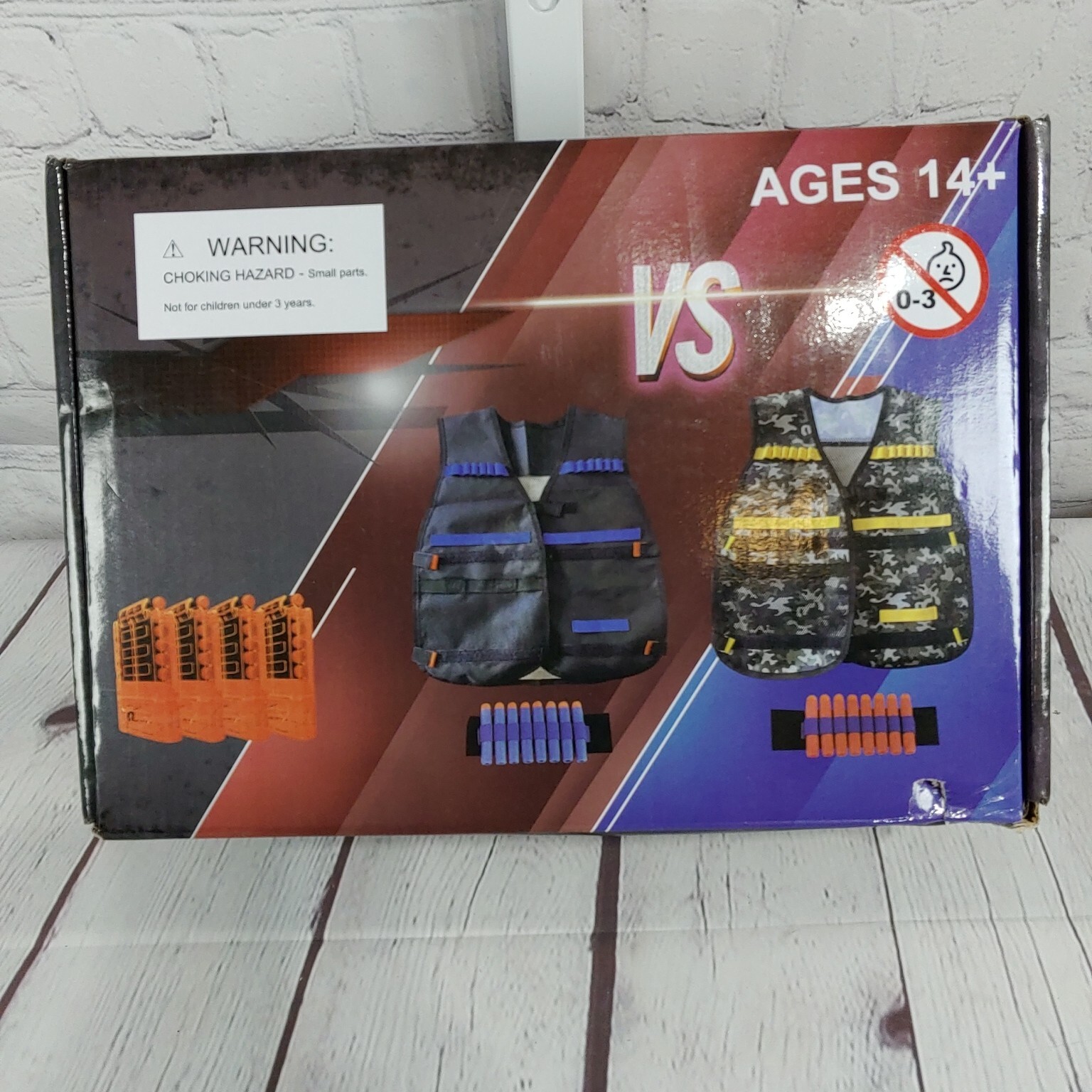 2 Kids Tactical Vest Kit Foam Dart Toy Shooter Refill Darts Accessories NOB