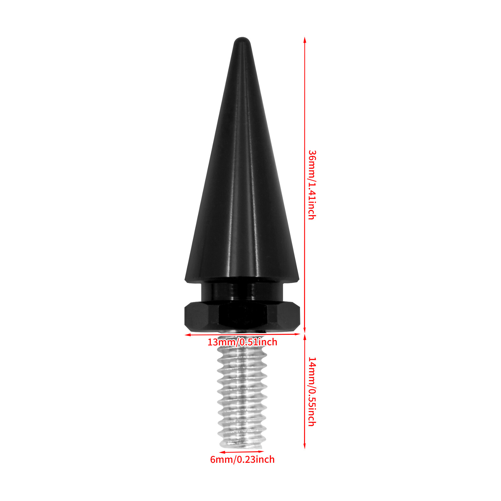 3xImpaler Spike Wind Black Screen Windshield Bolt For Electra Street Glide 96-13