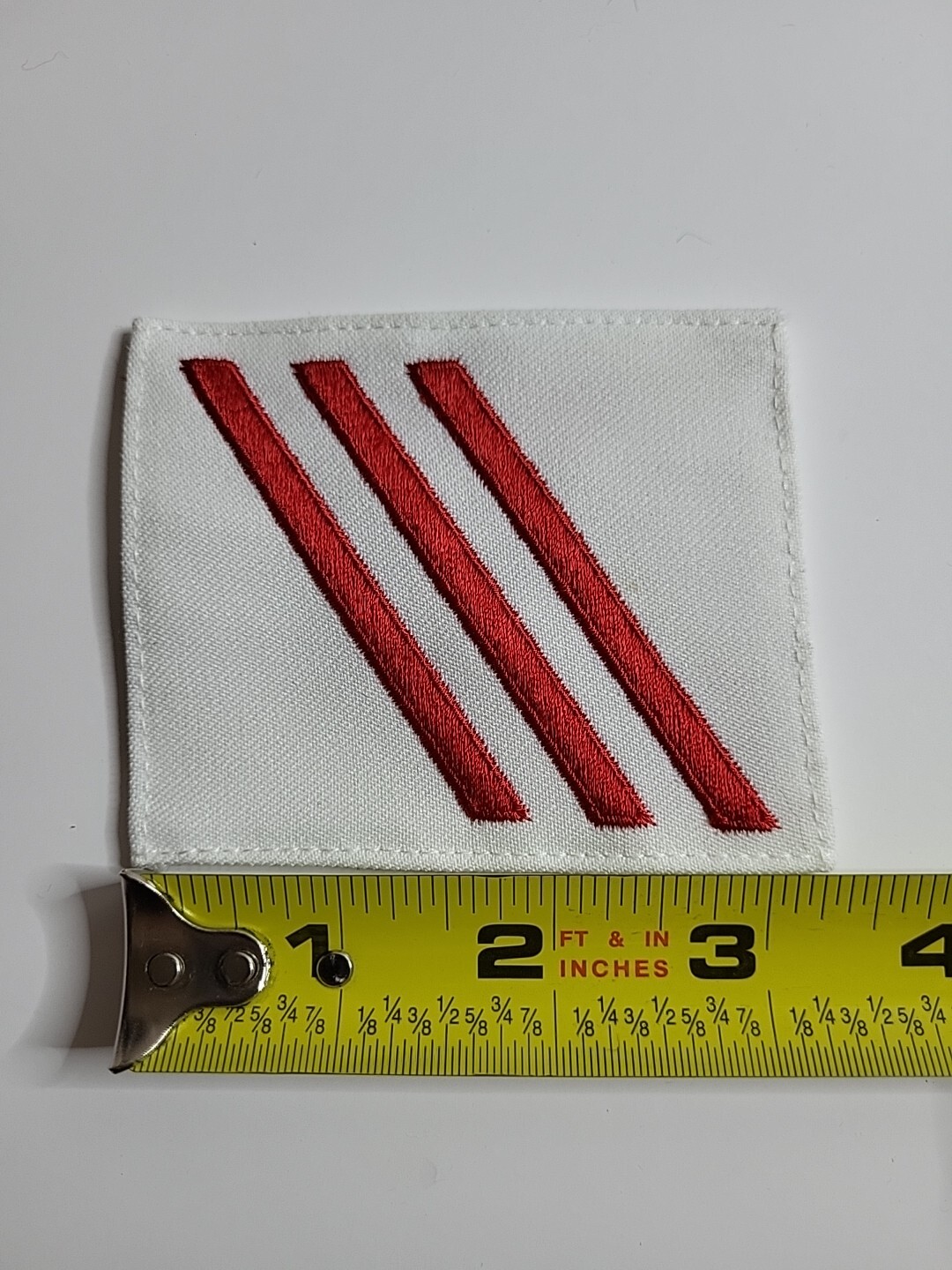 New USN US Navy Fireman APPRENTICE E-3 E3 Sleeve Insignia Patch Red & White