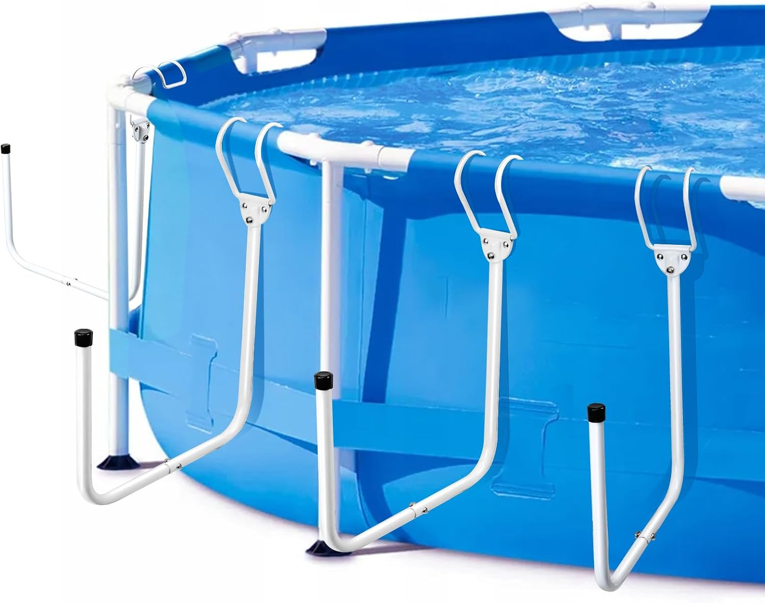 4 Pack Solar Pool Cover Holder Adjustable Pool Storage Hooks Iron Pool Cover Hol