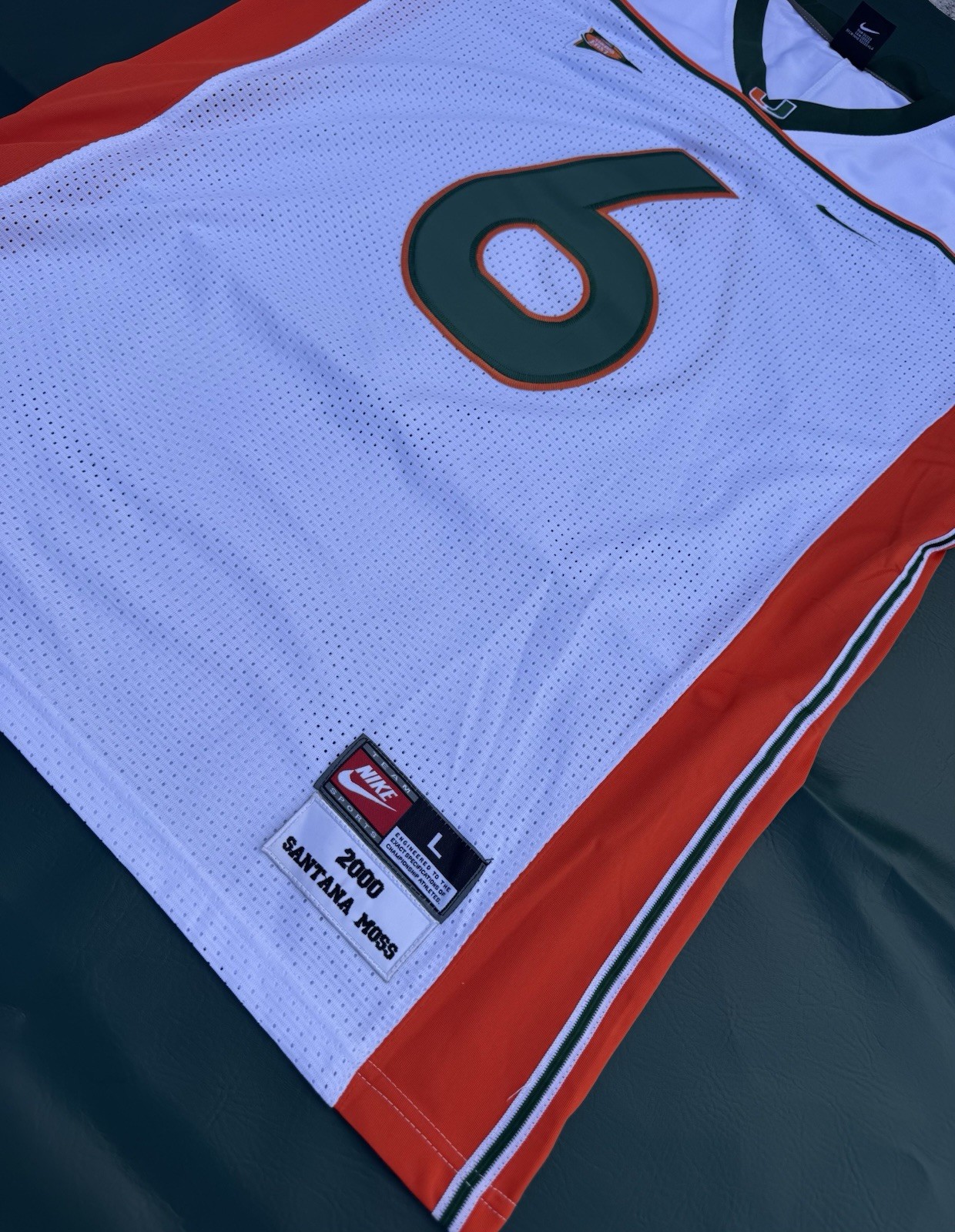 Miami Hurricanes Santana Moss Jersey Large