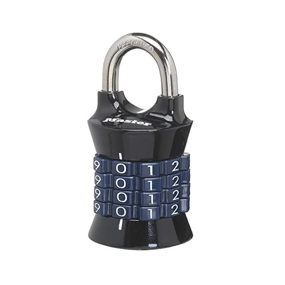 Heavy,Duty Combo Padlock for Lockers, Zinc Alloy Body with Anti,Shim Mechanism