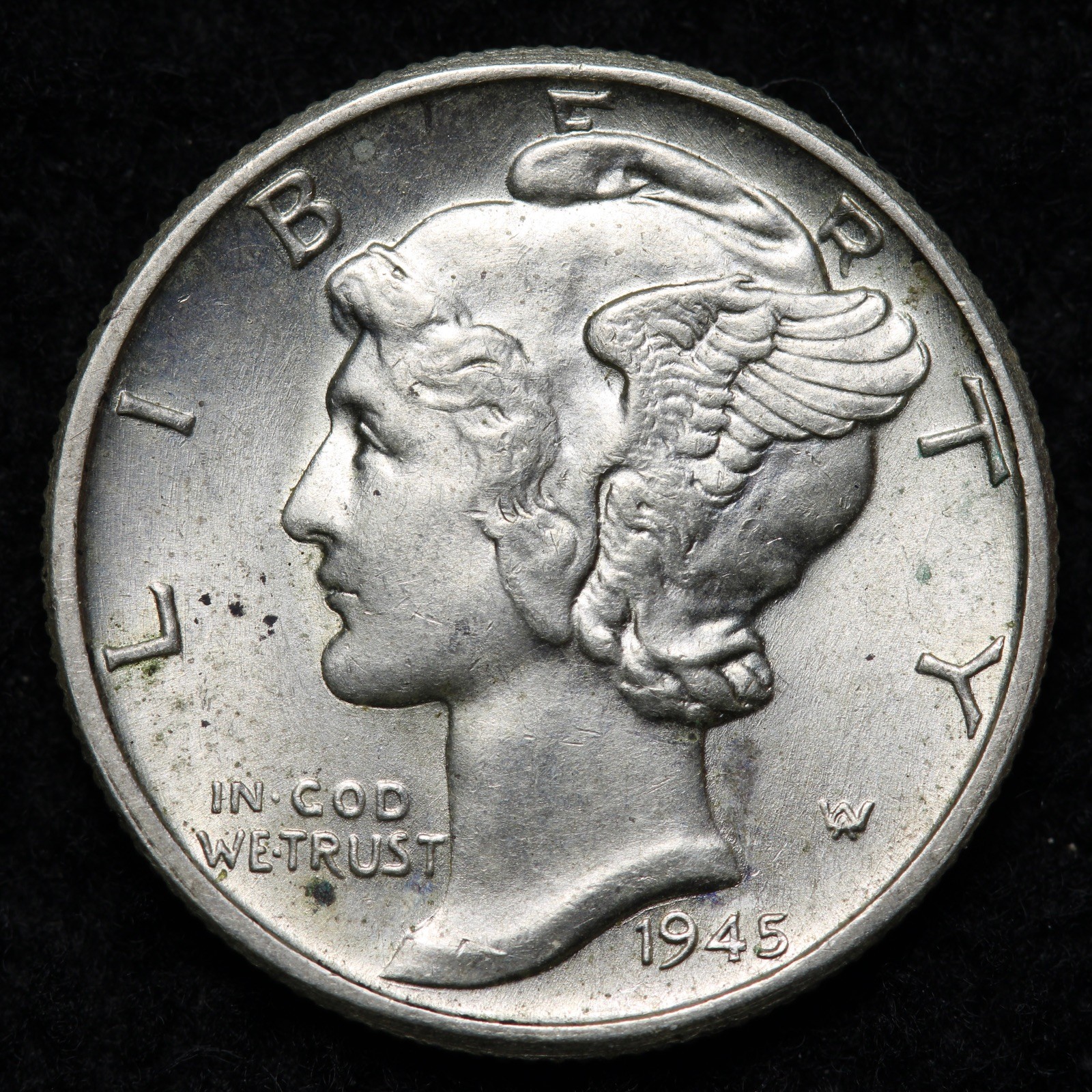 1945 Mercury Silver Dime BU *UNCIRCULATED* MS NEAR FSB E244 KXL
