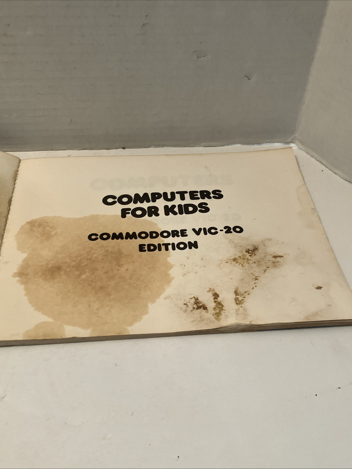 Vintage 1983 Computers For Kids VIC-20 Edition Basic Programming Manual Used