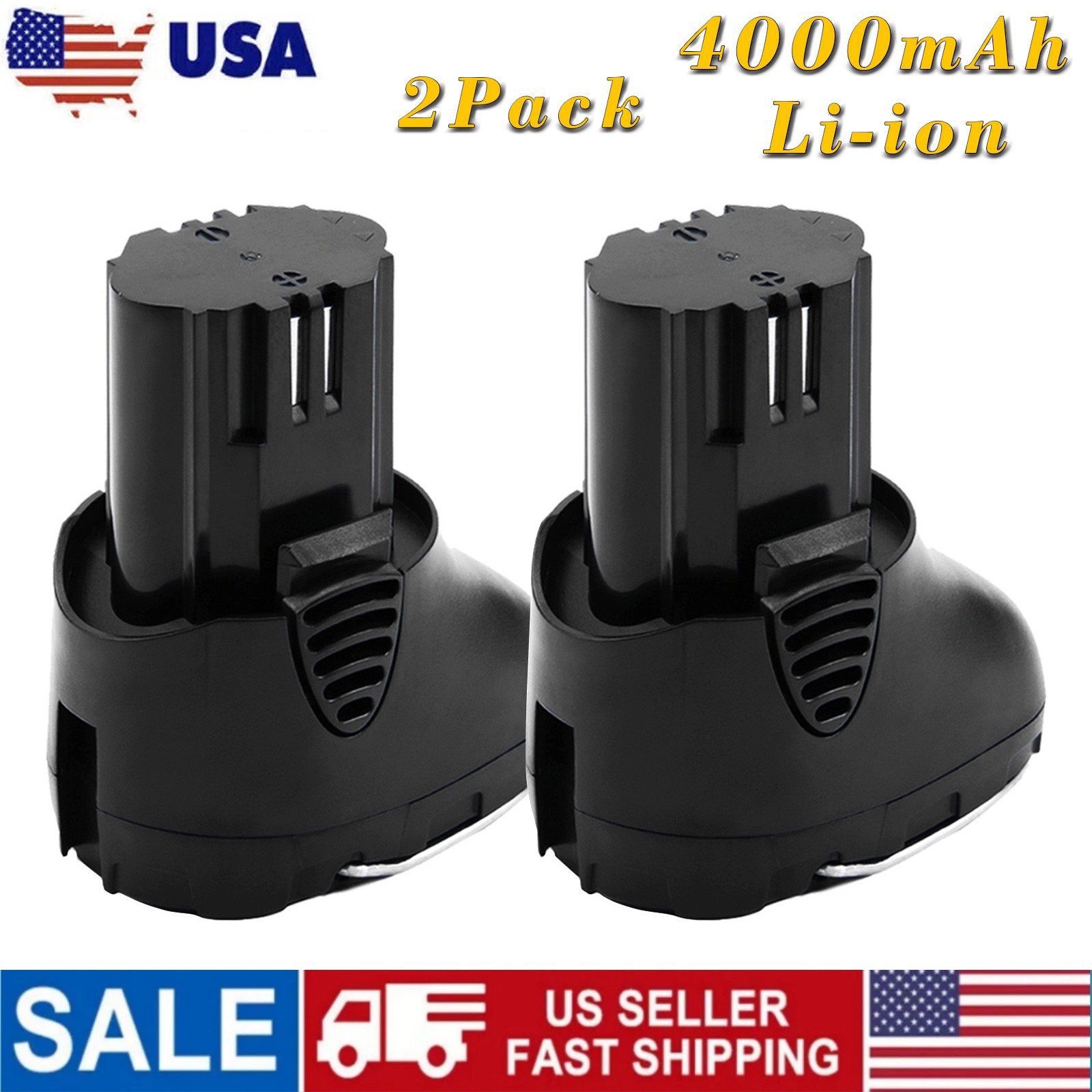2x 10.8V 4Ah Li-ion Battery Fit for Dremel 855-01 8000-01 8001-01 8001-02 855-02