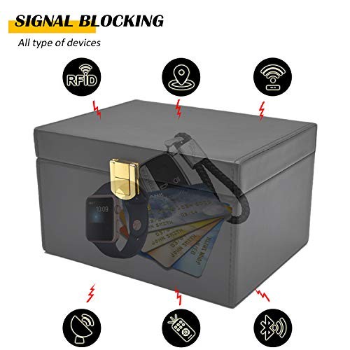 Faraday Box Key Fob Protector, RFID Signal Blocking Box, Faraday Box 5-8 Keys