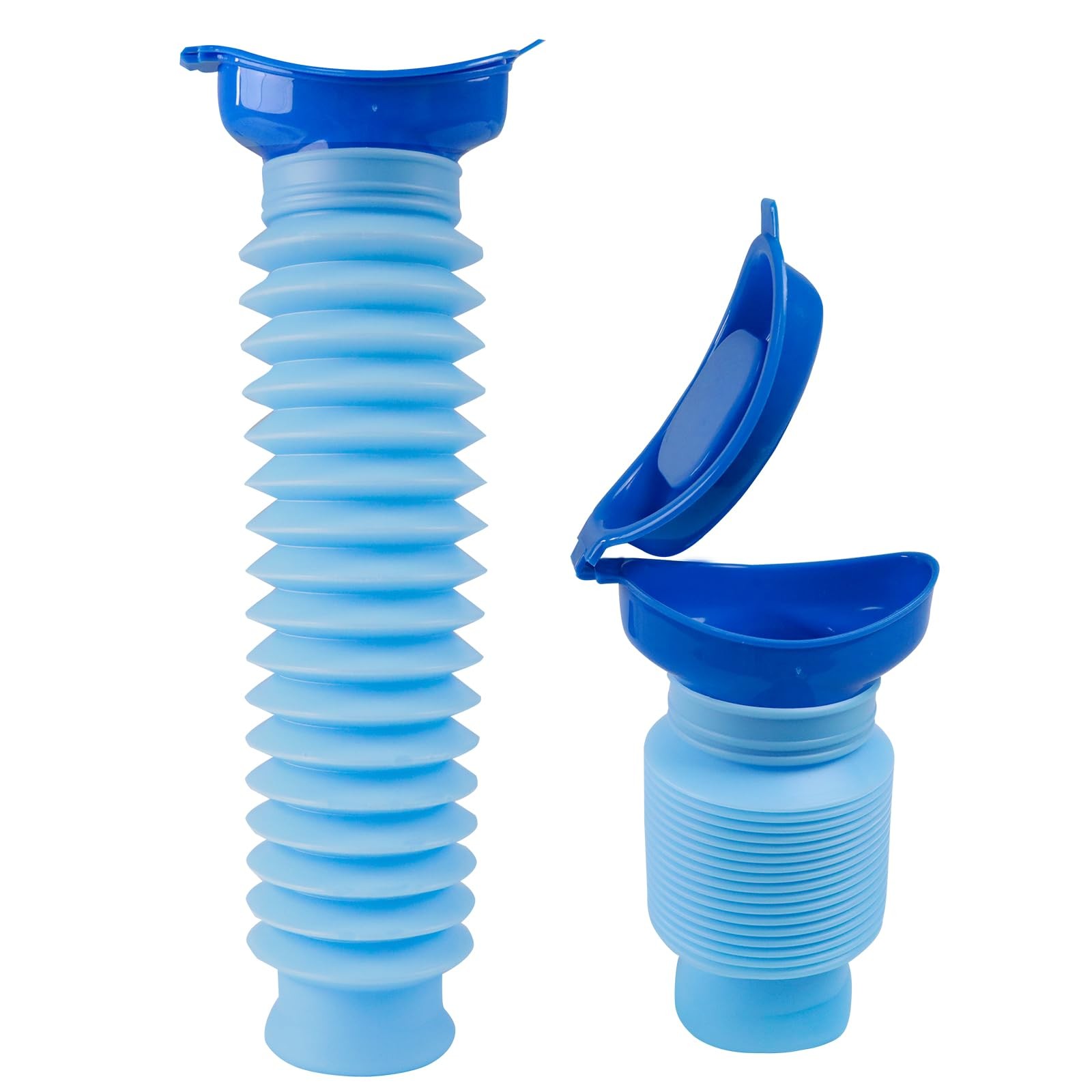 Pee Bottles for Men, Collapsible Urine Bottle 750ML, Portable Large, Blue