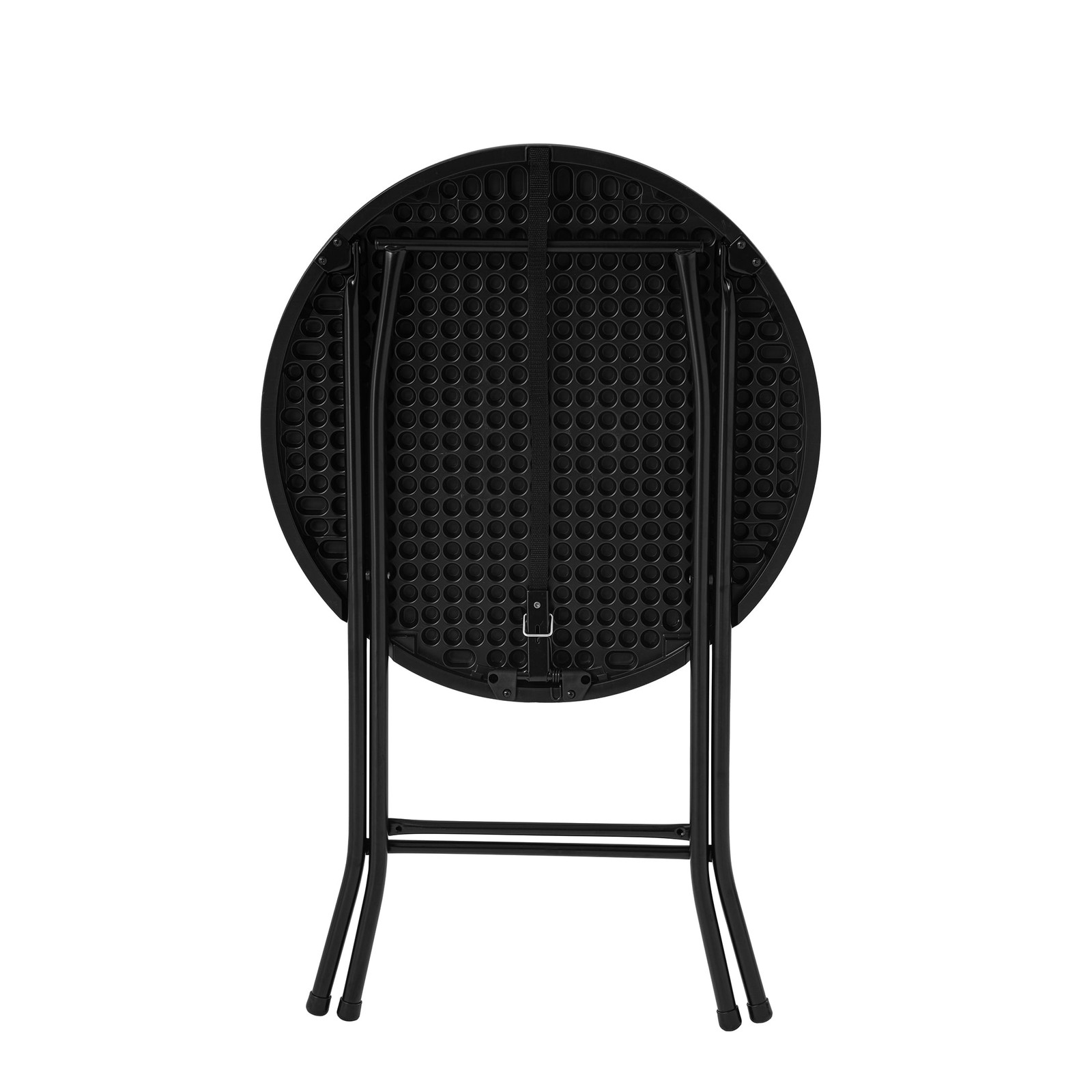 Mainstays 24 inch Round Folding Bistro Table, Black