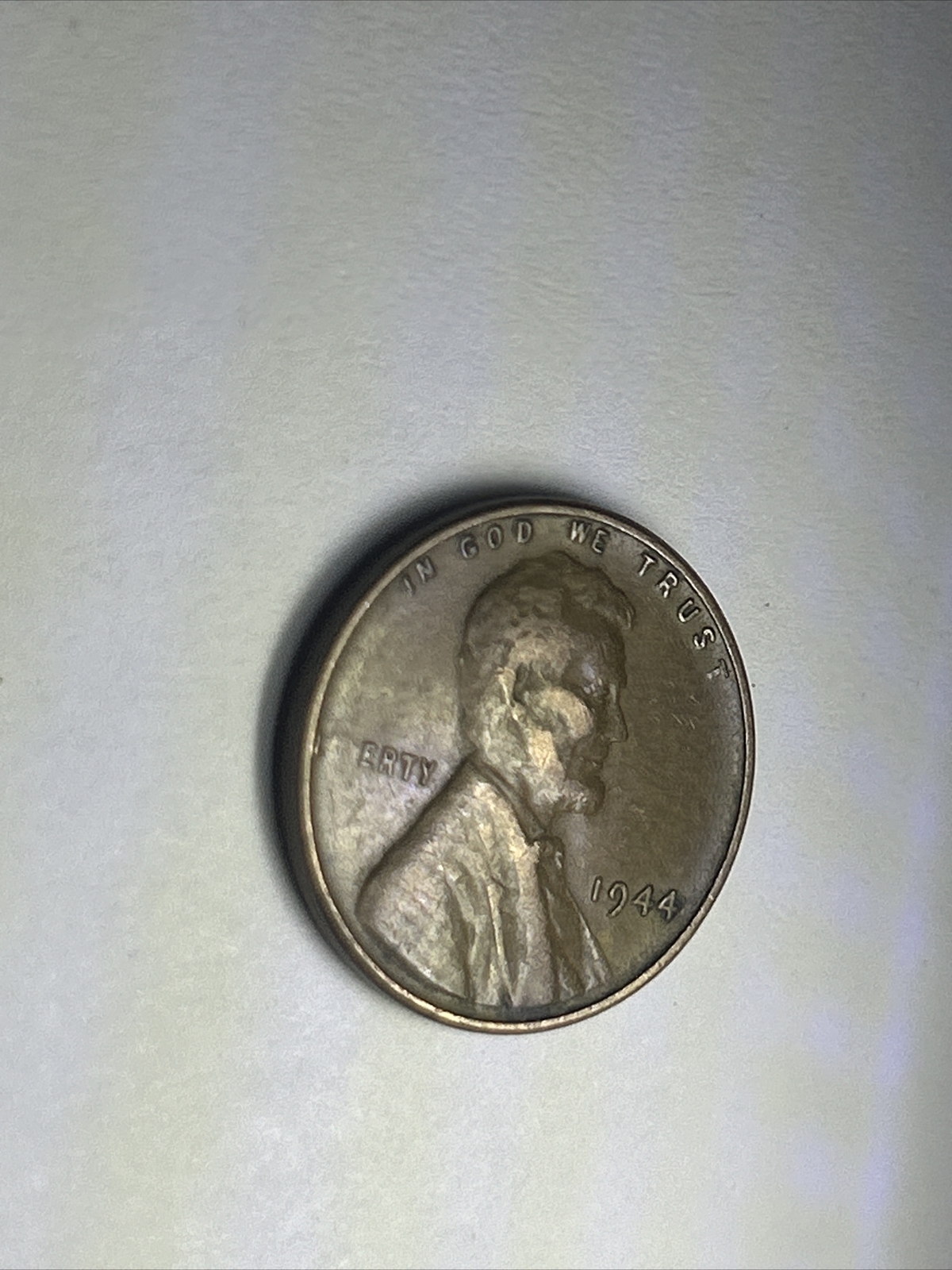 RARE 1944 Wheat Penny Cent Coin Error LETTERS mISSING