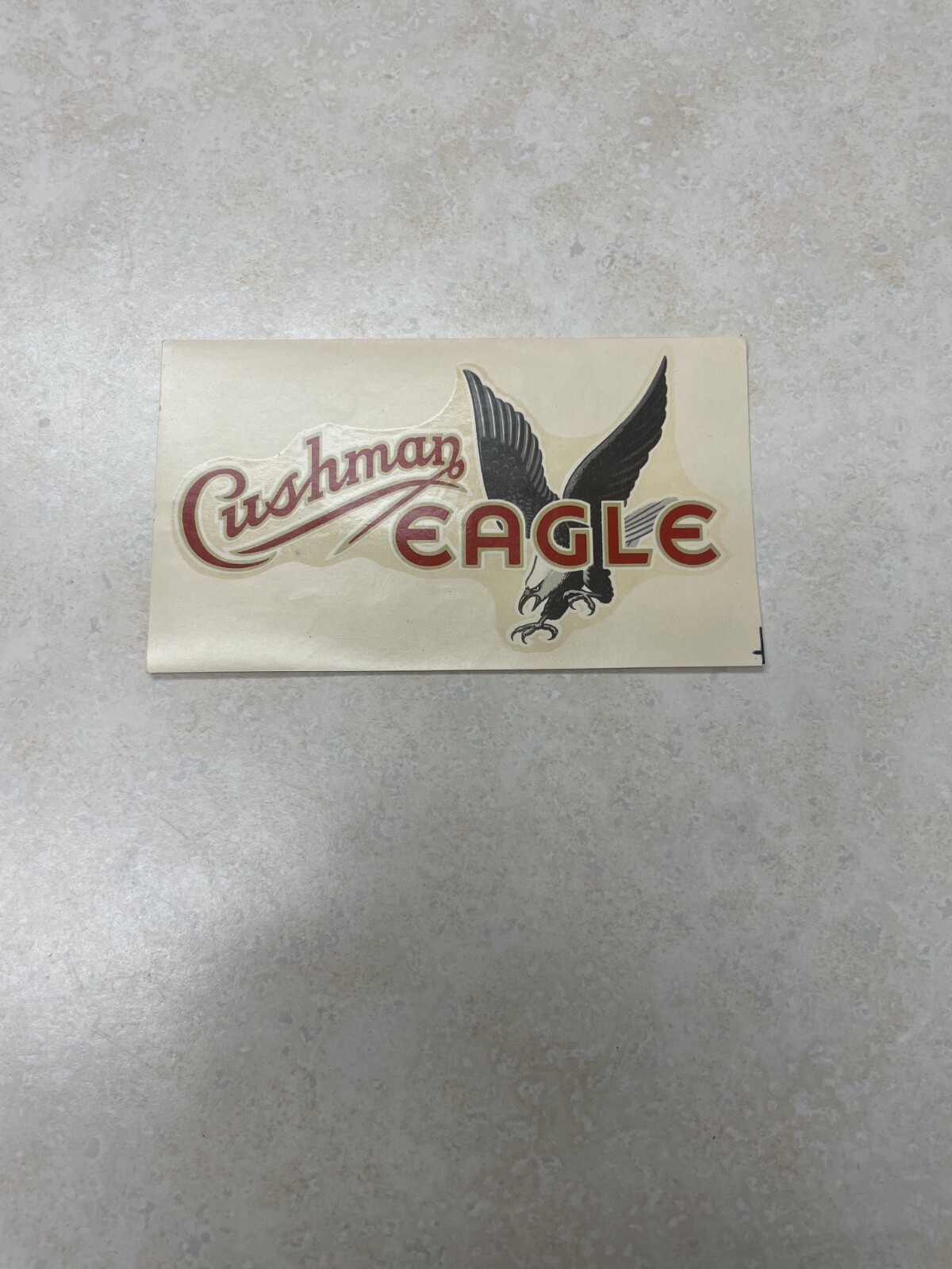 Vintage Angelus Decal - Cushman Eagle Decal
