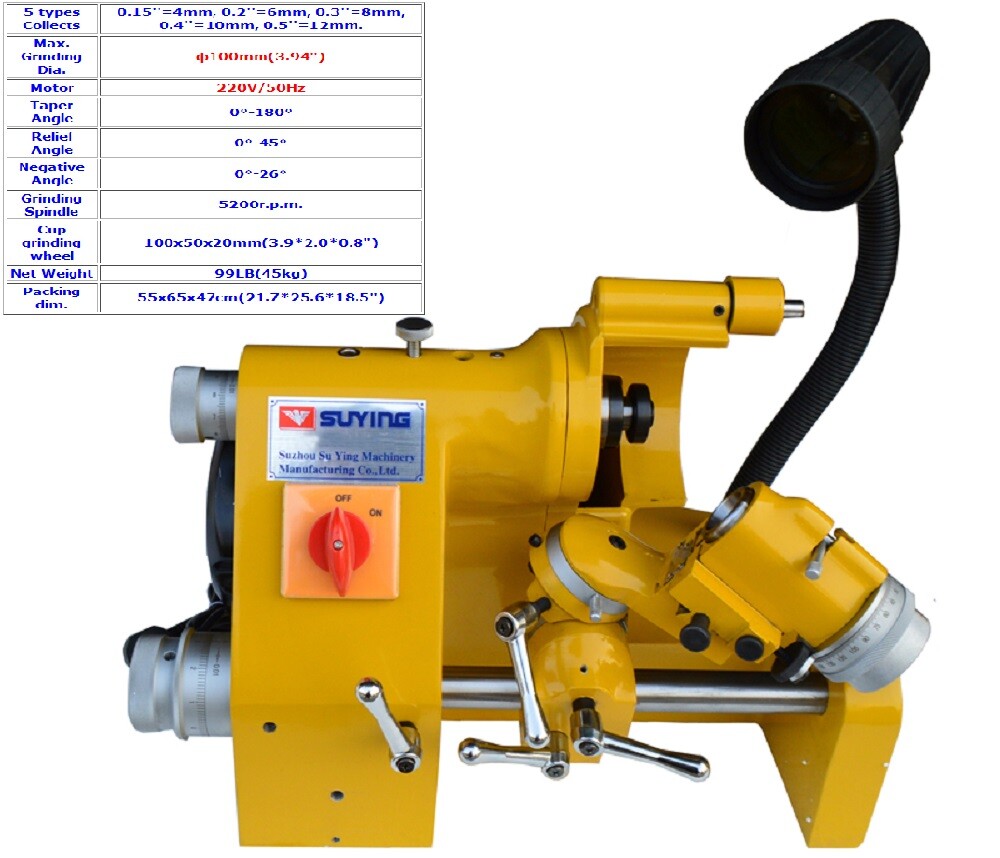 New Universal Multi-functional Cutter Grinder Sharpener Max. Grinding Dia.ф 3.9"