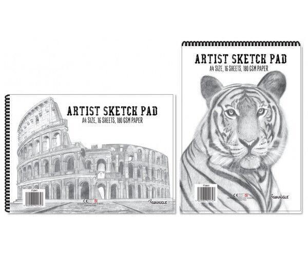 A4 Artist Sketch Pad 16 Sheets 170 gsm