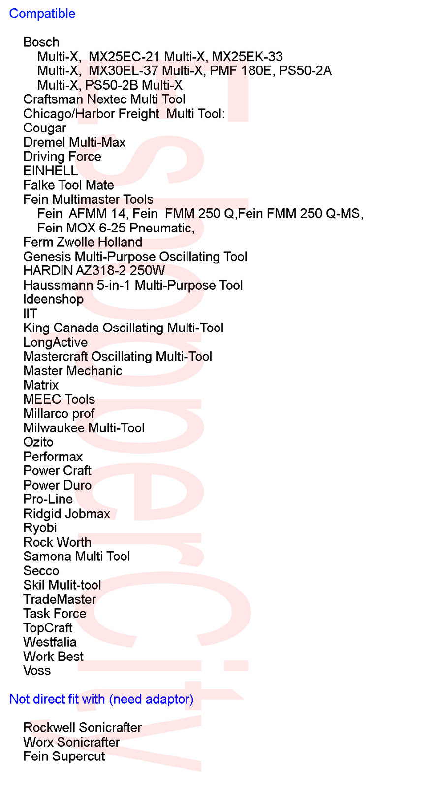 2.5" Diamond Cut Oscillating MultiTool Blade For Dremel Mullti-max Ridgid Jobmax