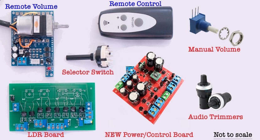 Stereo LDR attenuator kit 3 input