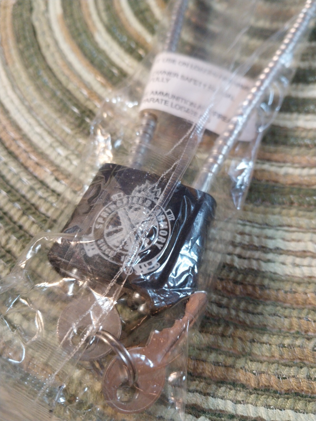 New Springfield Armory Gun Lock Cable Whit 2 Sets Of Keys