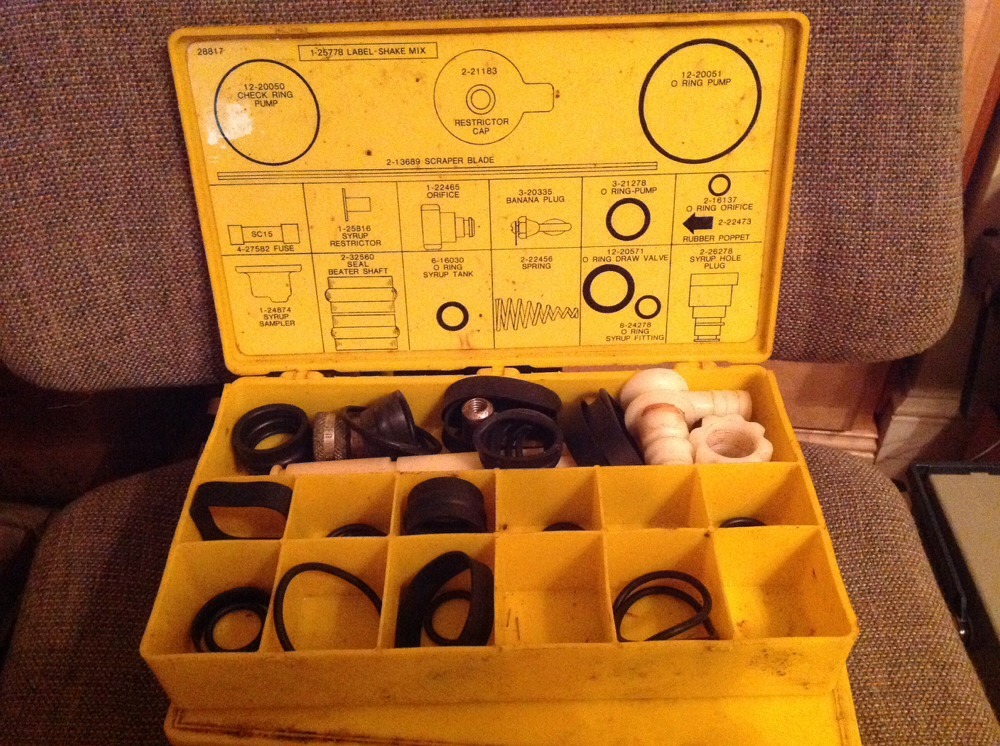 Soft Serve Ice Cream Machine Shake Machine Repair Kits