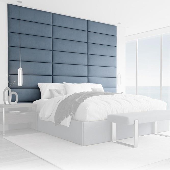 Vant Upholstered Headboards - Ocean Blue - 39 Inch - Set Of 4 Panels