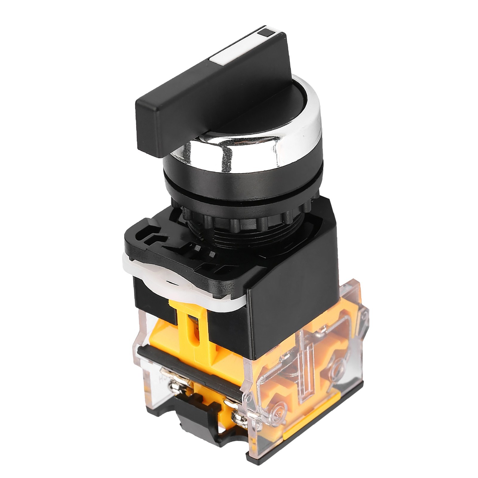 3 Position Momentary Switch 22mm 2NO+1NC Auto Reset Switch Handle Control