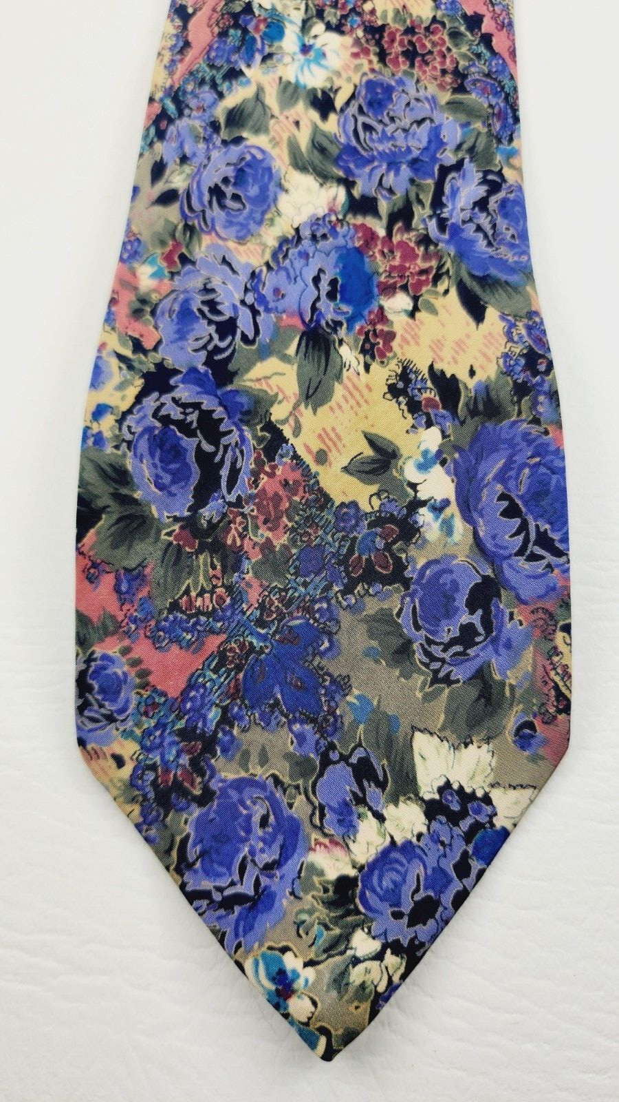 EPESUS 100% Pure Silk Necktie Floral TURKEY Designer Multi-Colored Classic