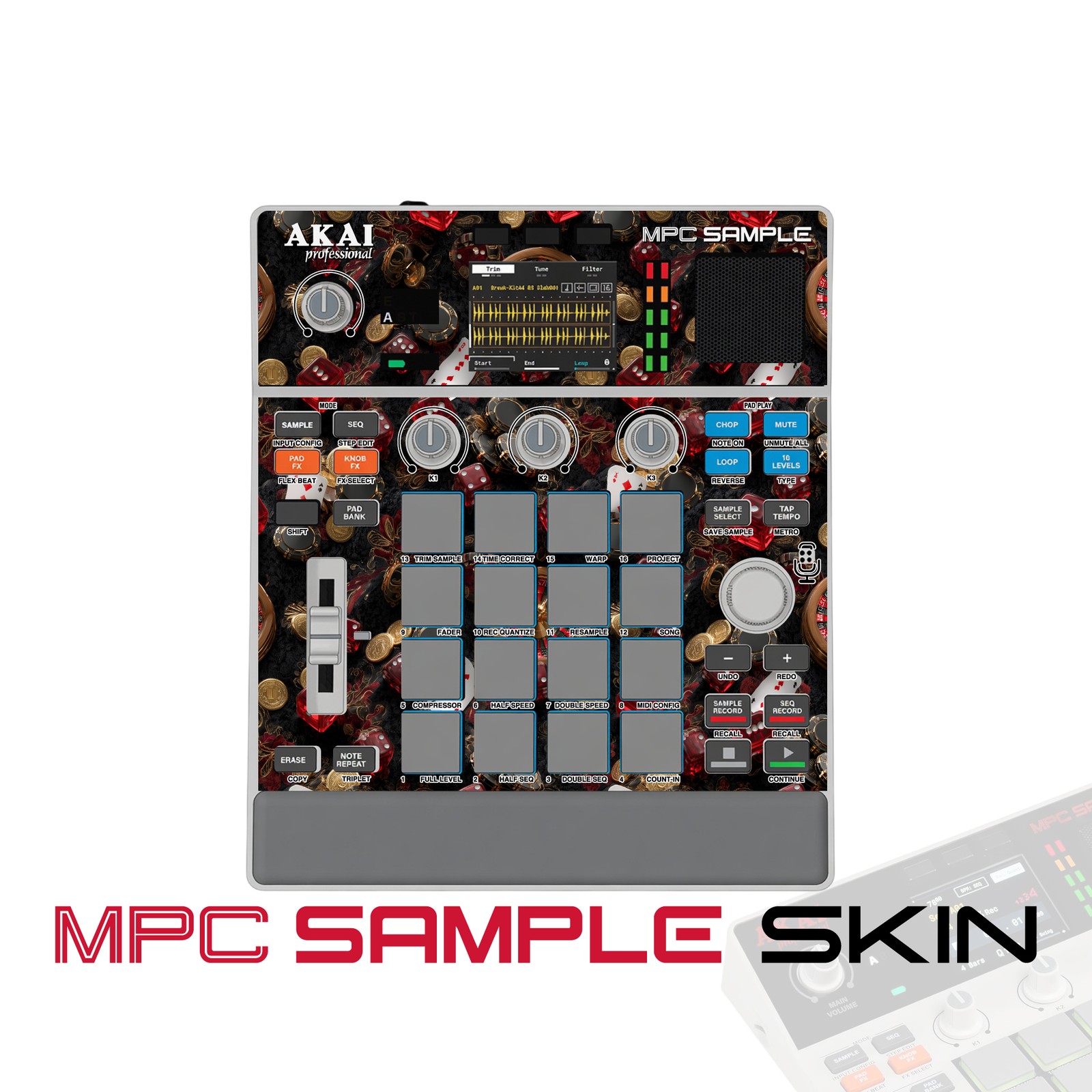 Akai MPC Sample Skin / Casino Royale Beat