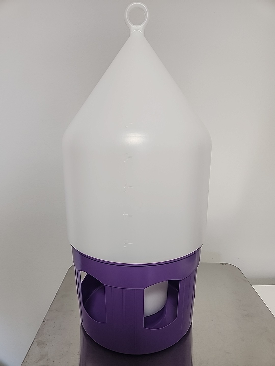 Polmark Antibacterial Drinker with Lifting Handle and Lock White/Violet 5L