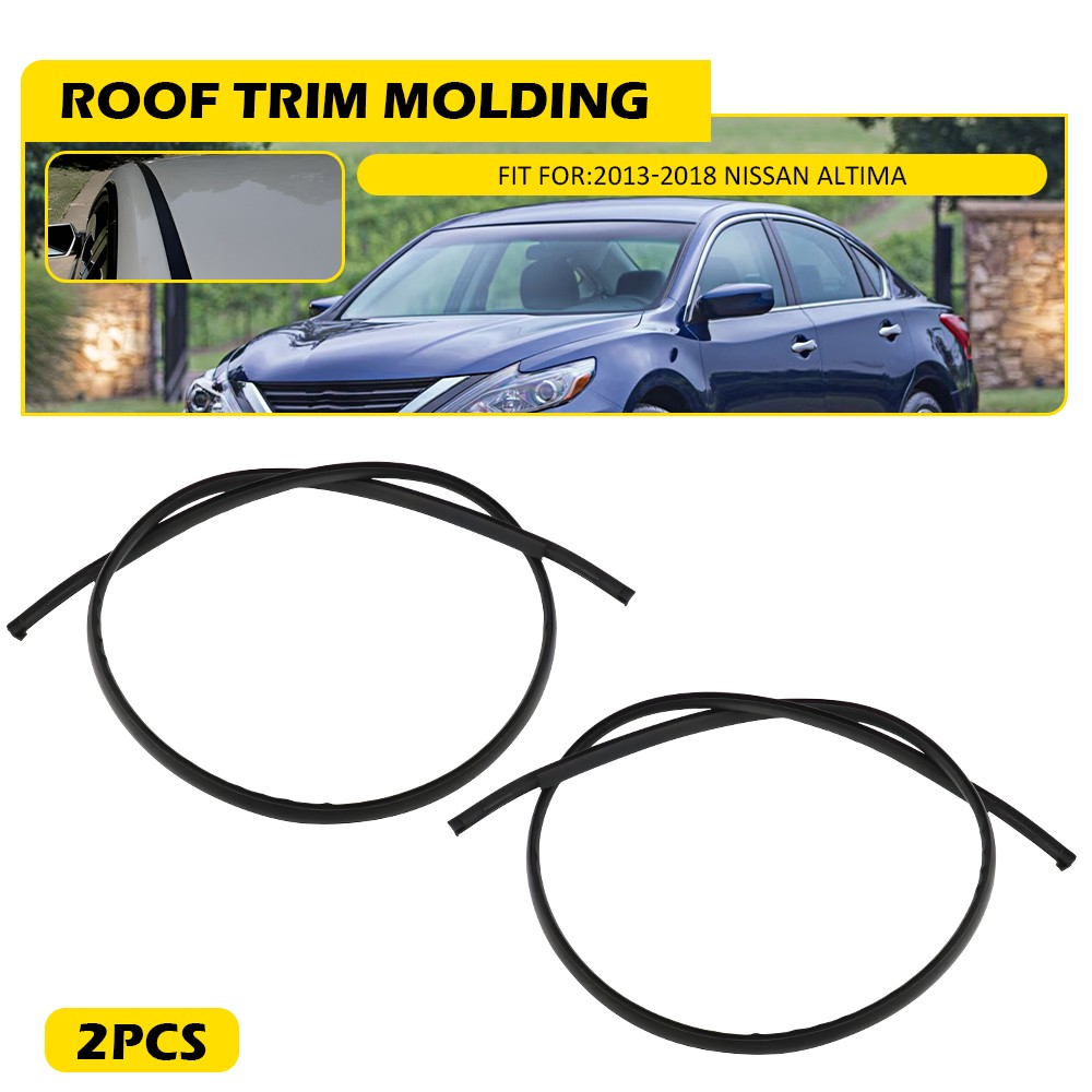 For 2013-2018 Nissan Altima Sedan Black Roof Trim Molding Kit Left & Rignt 2PCS