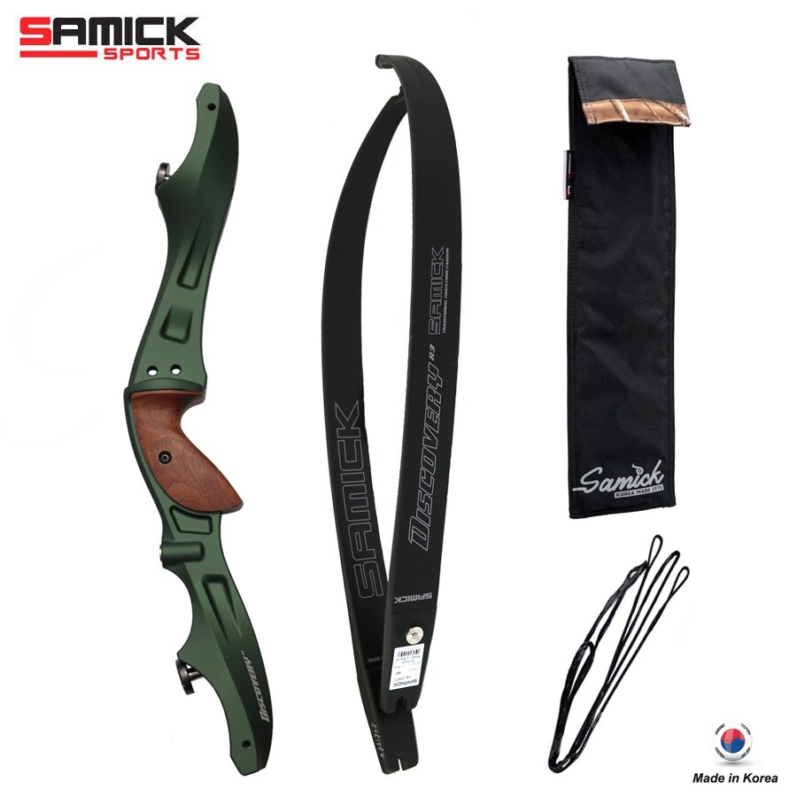 2026 New Samick 21" Discovery Machined CNC Riser Foam Carbon Bow Set