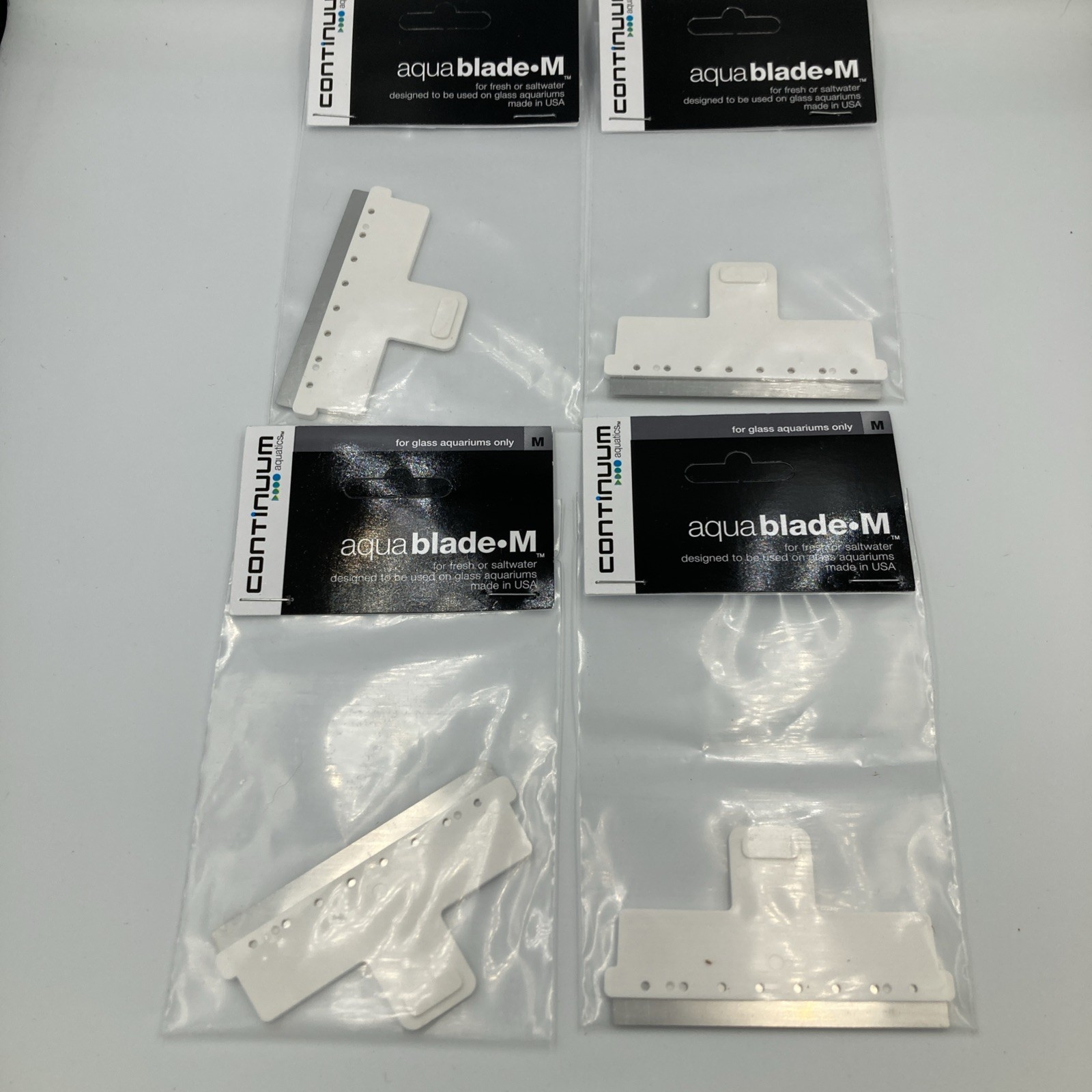 4 Continuum AquaBlade-M Single Stainless Steel Algae Scraper Replacement Blade