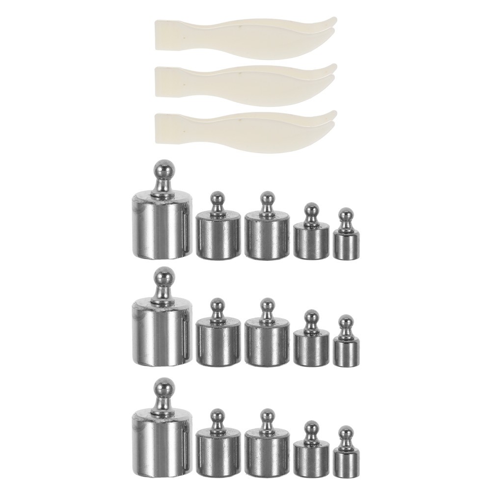 3 Sets Iron Calibration Weights Scale Weight Set Silver Reusable for Home Use