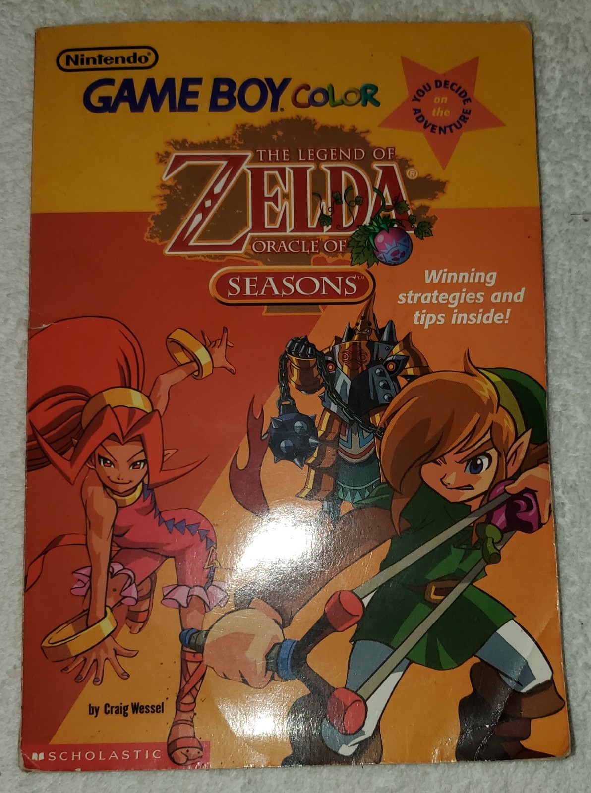 You Decide the Adventure, book, The Legend of Zelda Oracle of Seasons 2001