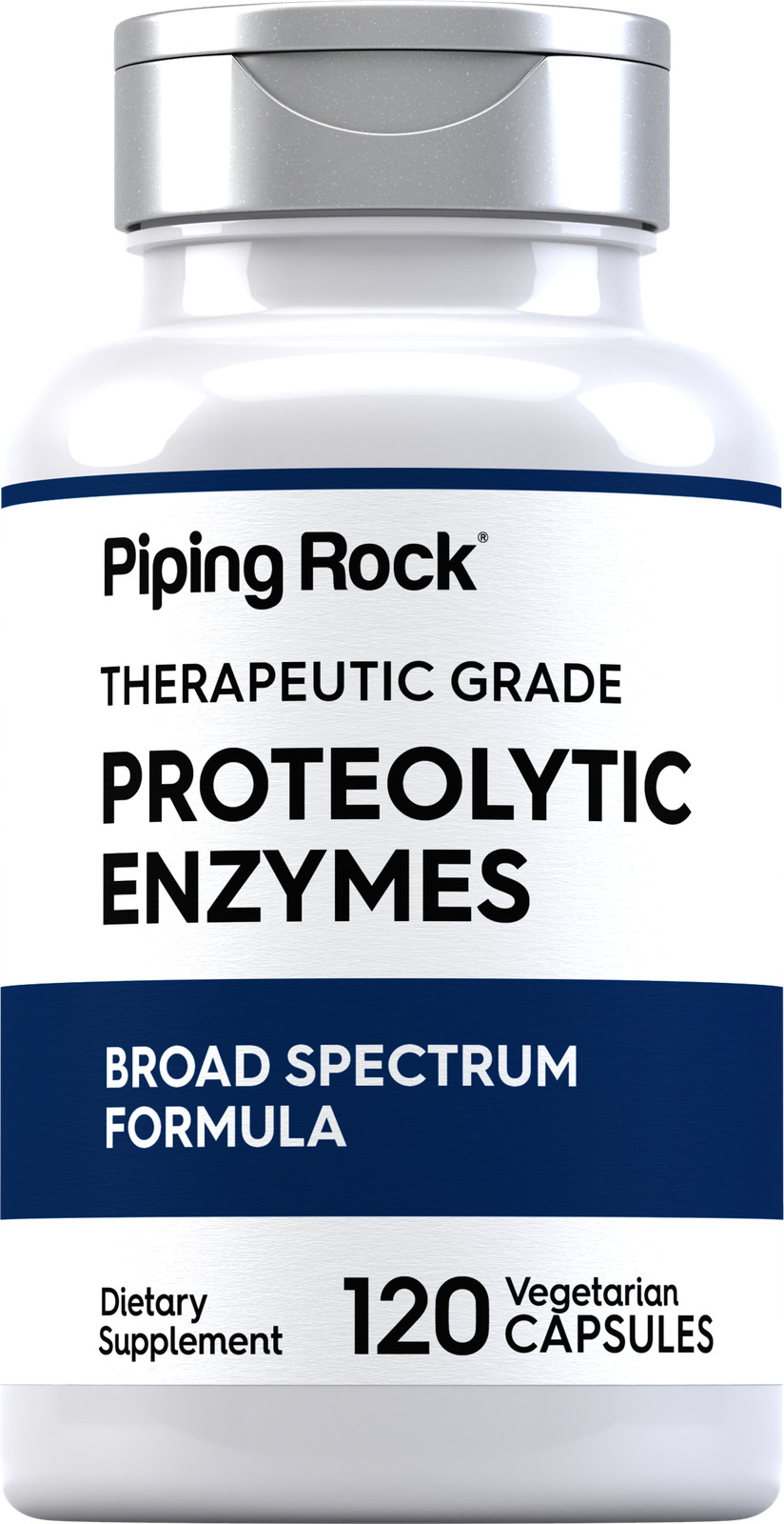 Proteolytic Enzymes | 120 Capsules | Non-GMO, Gluten Free | by Piping Rock