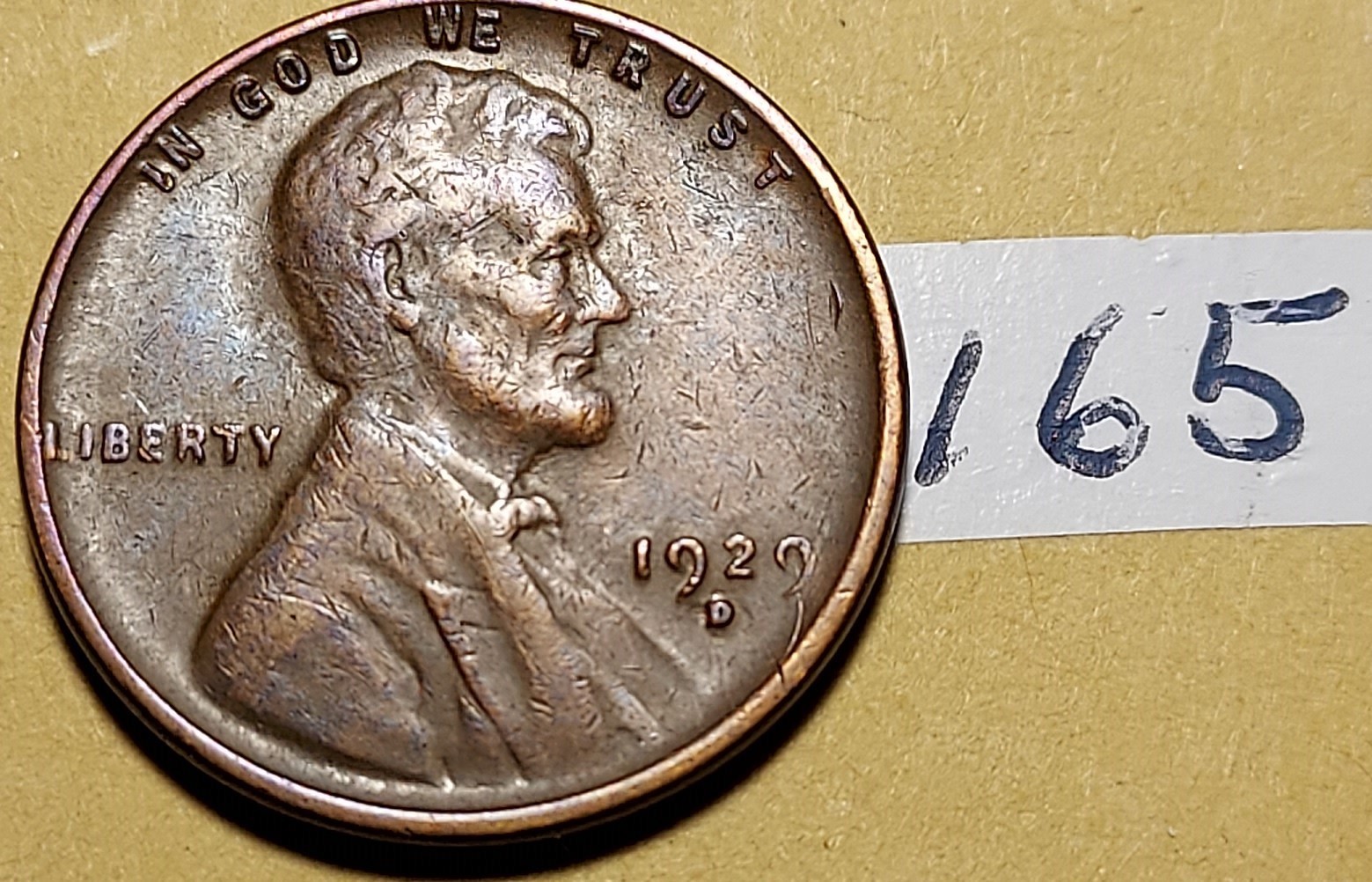 1929-D Lincoln Wheat Cent XF #165