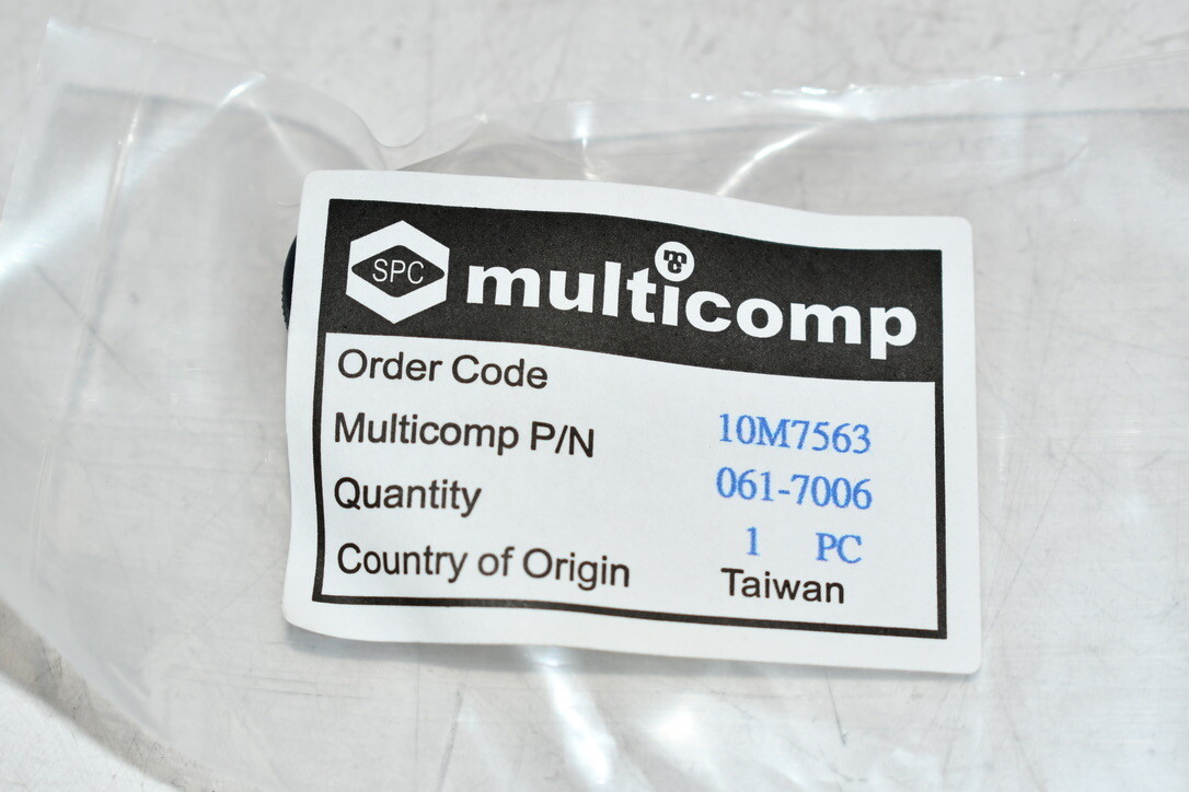 NEW MULTICOMP 061-7006 Knob, Round Shaft, 6.35 mm, Aluminium, Round with Indicat