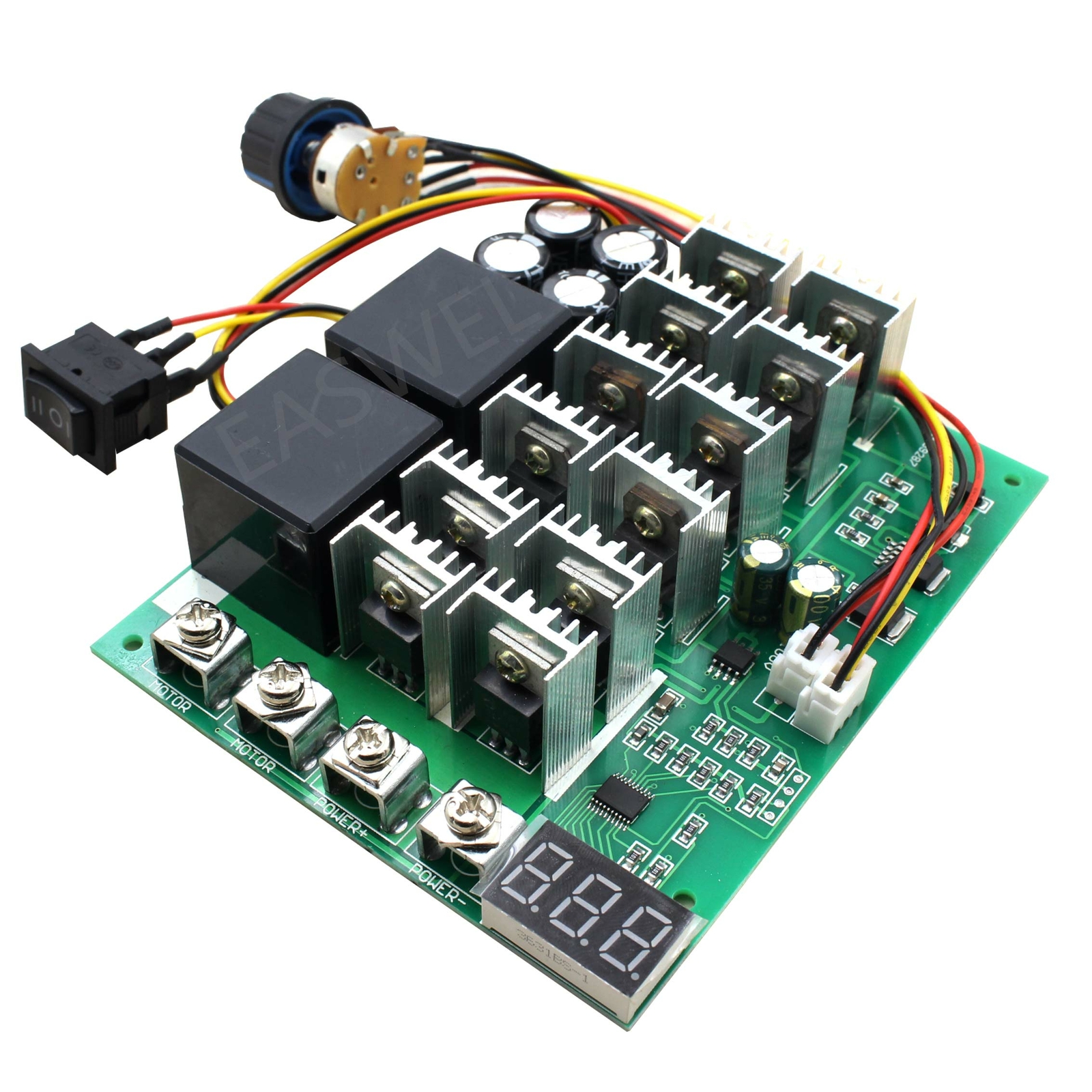 12V 24V 36V 100A PWM DC Motor Speed Governor Controller CCW Reversible Switch