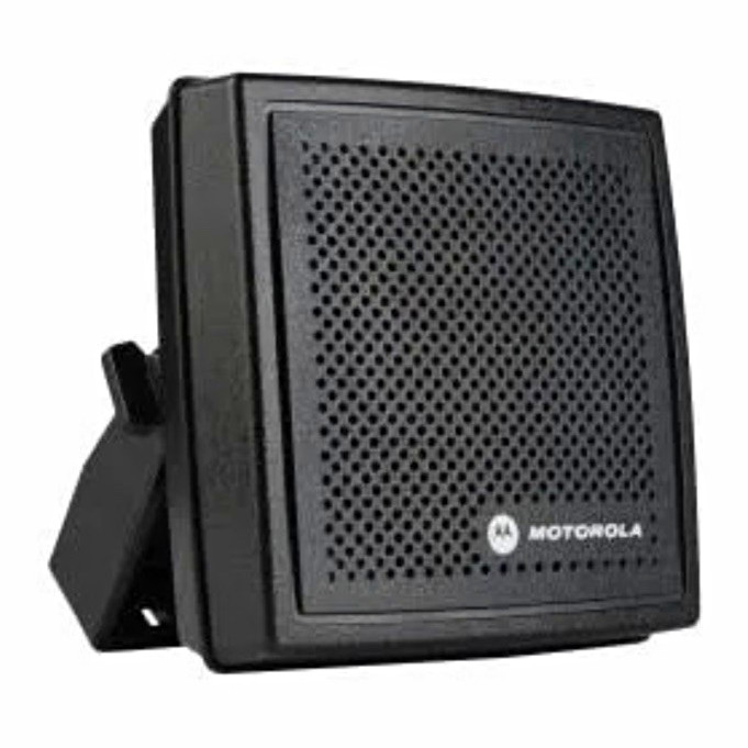 Motorola 684 Wired Radio Communication Speaker Black Banana Jack Input
