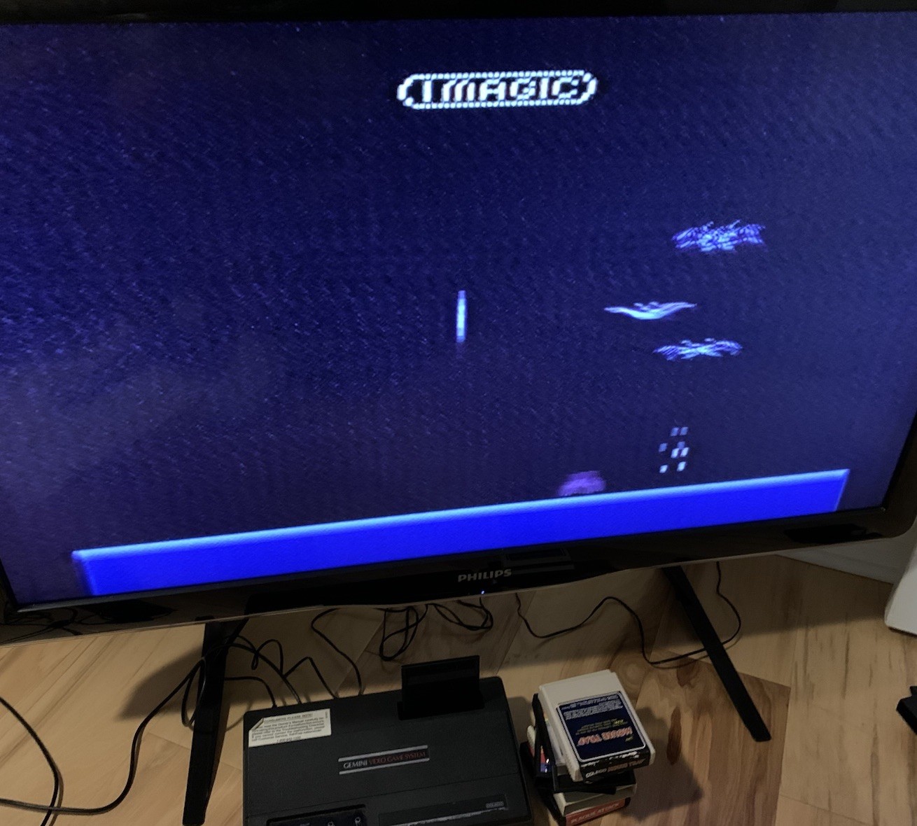 Coleco Gemini System | Console & Cords | 2 Controllers | 9 Games | Tested (Read)