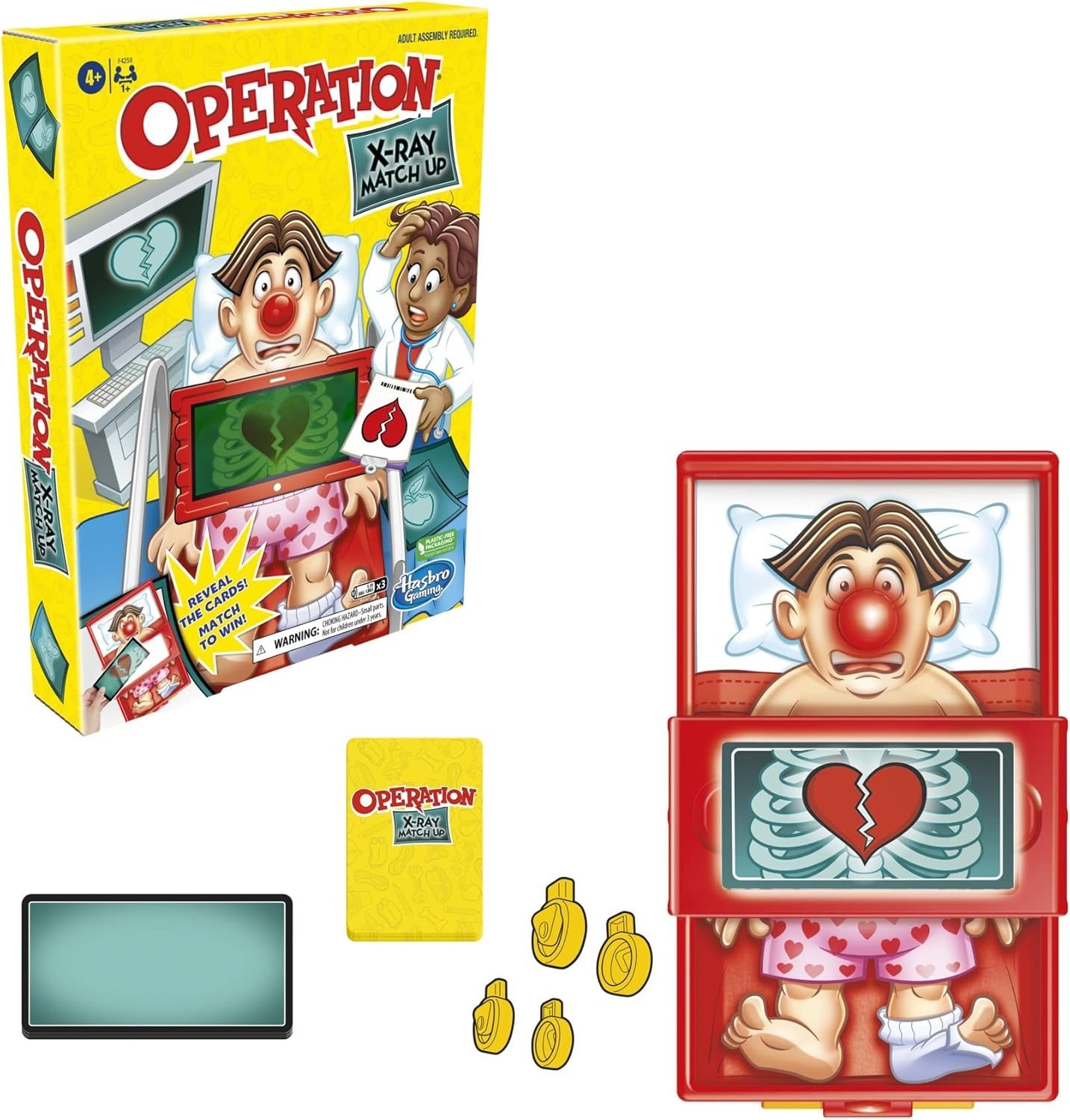 Operation X-Ray Match Up Game by Hasbro *OPEN BOX