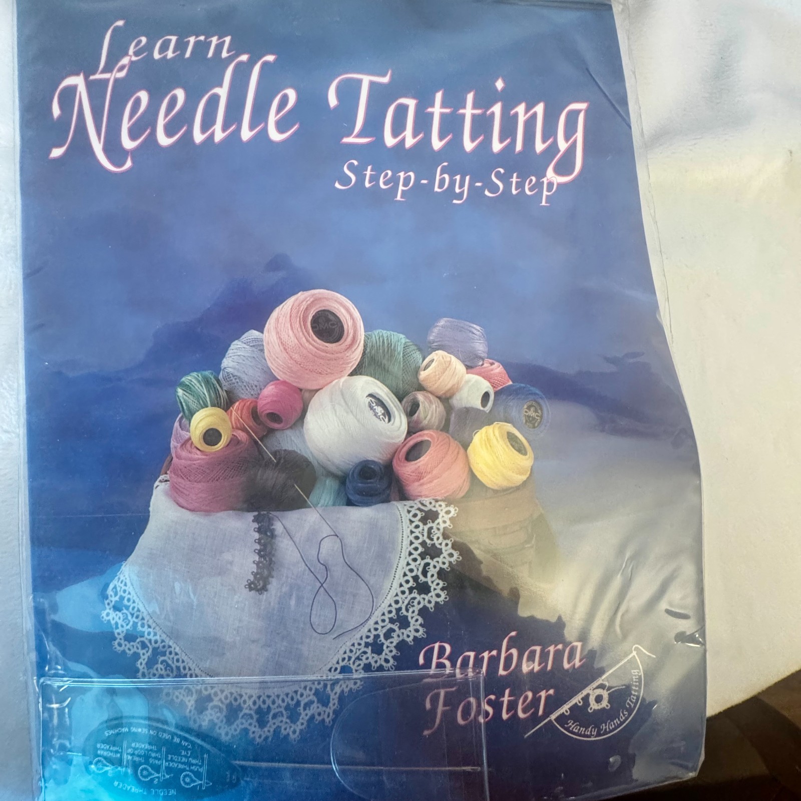 Handy Hands Learn Needle Tatting Step by Step by Barbara Foster #5-0 Needle