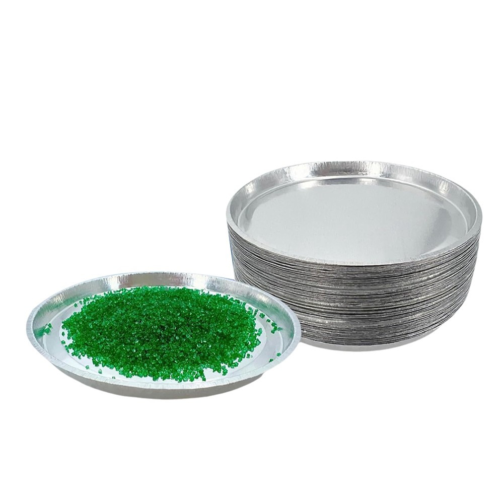 Aluminum Sample Pans for Moisture Analyzer (50 Pack) 90mm Round Lab Trays,6489