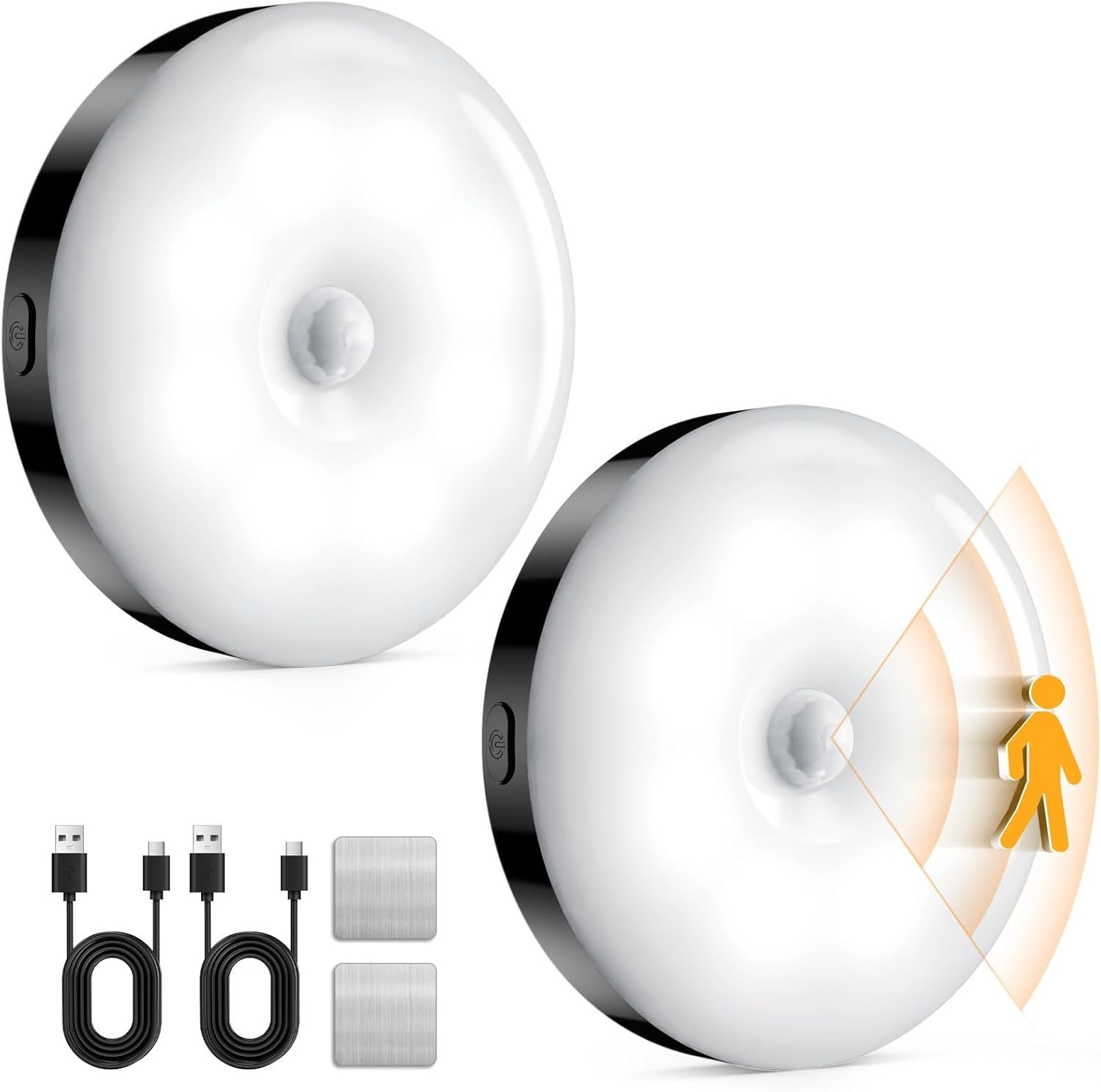 Led Induction Night Light 2 Magnetic Lamp Infrared Motion Sensor AU