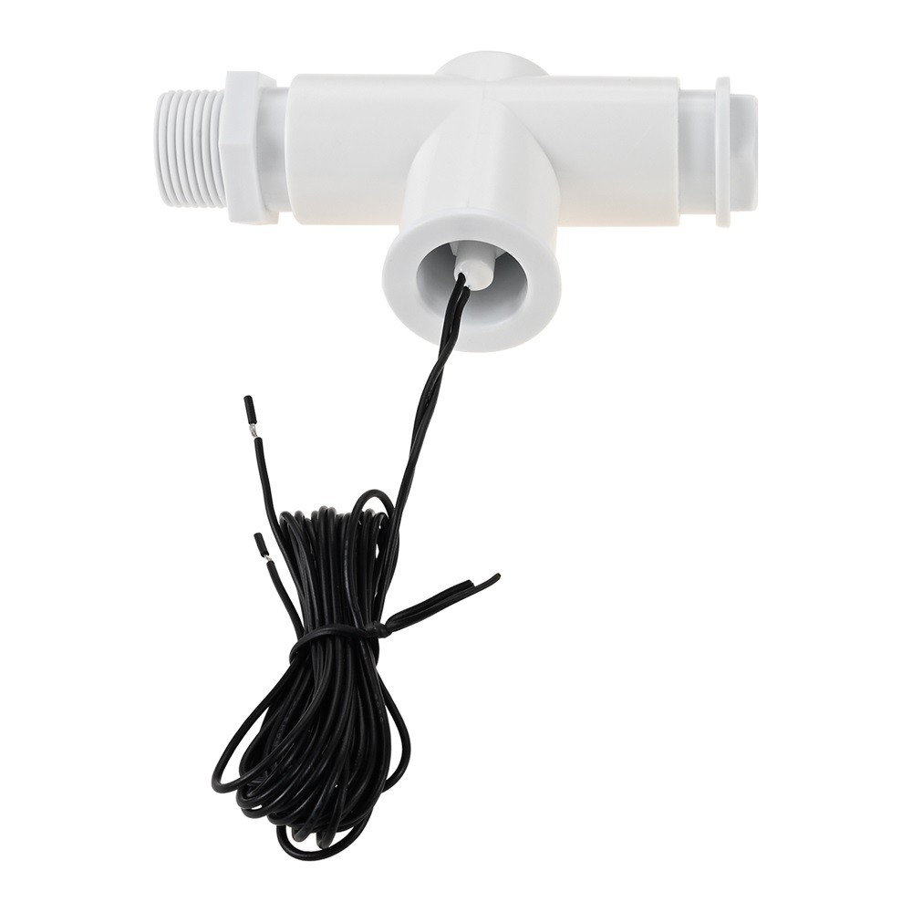 2/6Pack White SS1 Float Switch with 3/4 Inch Adaptor and 6FT Wire Kit